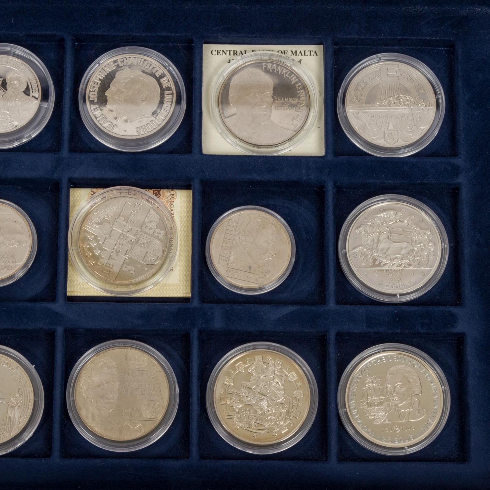 "The official ECUs" Set - Münzkassette mit 54 Ecumünzen, davon 36 x Ag und 18 x CuNi. Erhalt stets - Bild 7 aus 7