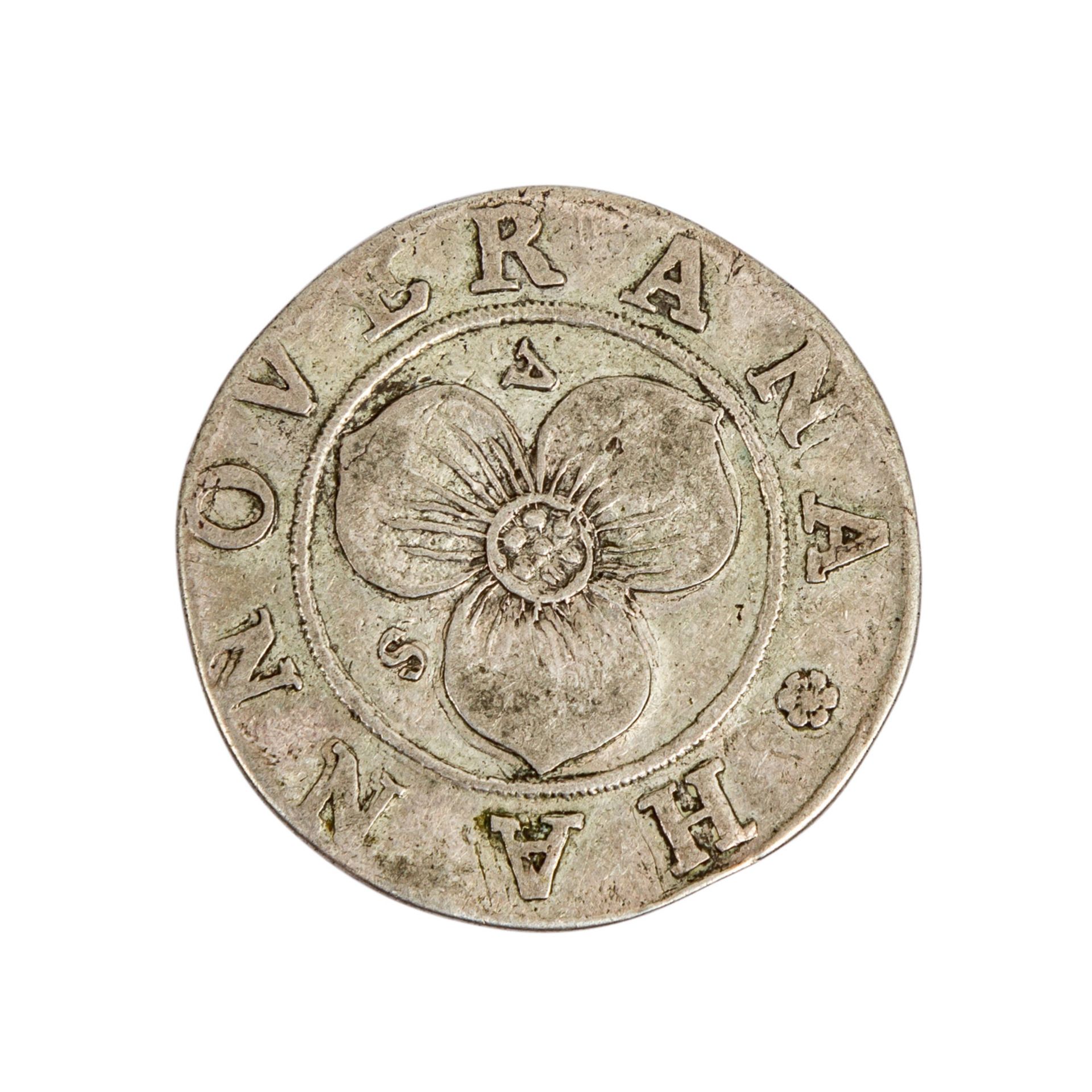 Hannover - 6 Mariengroschen 1668/AS, ca. 5 Gramm, ss, Rand bearbeitet. approx. 5 grams, vf, trimmed