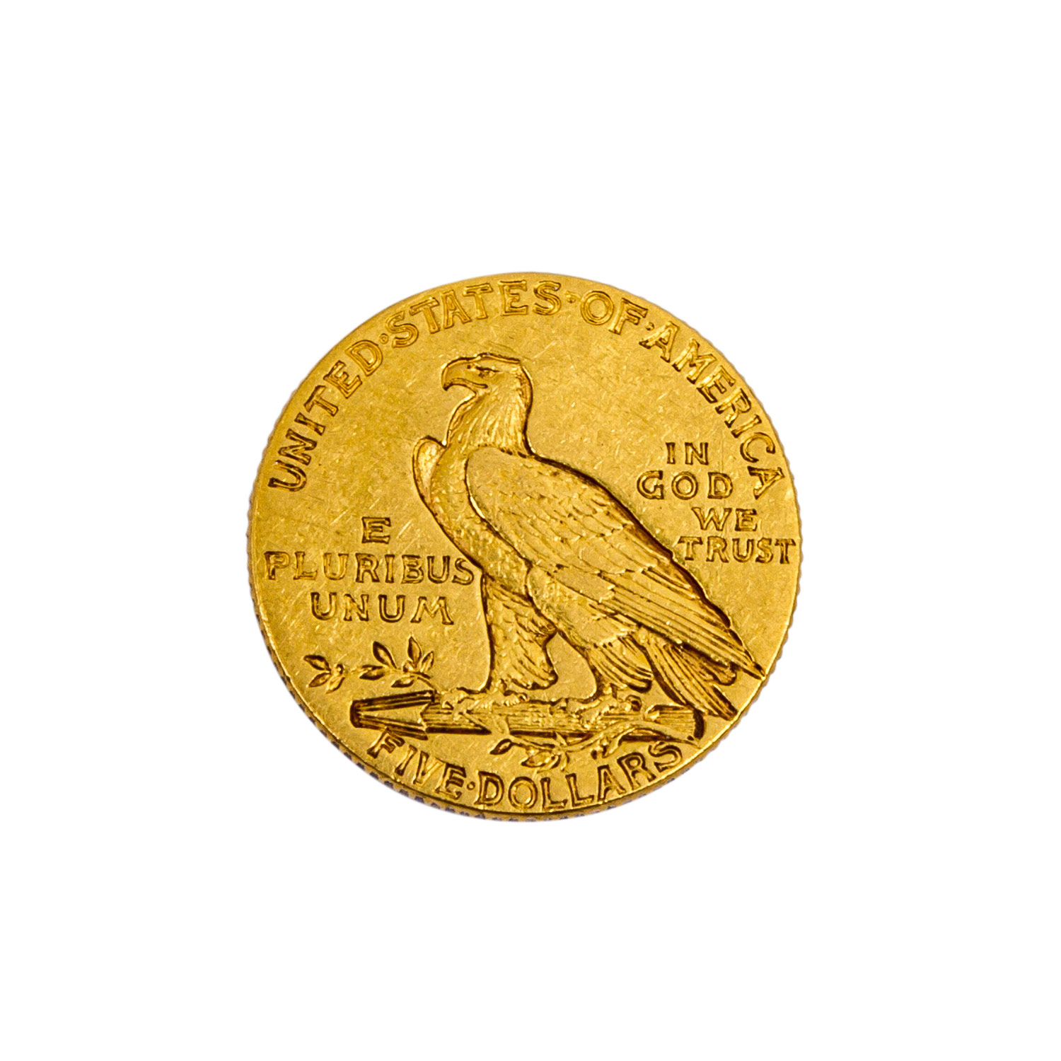 USA/GOLD - Indian Head 1914/o. Mzz. ca. 7,5 Gramm fein, ss. USA/GOLD - Indian Head 1914/w o. - Bild 2 aus 2