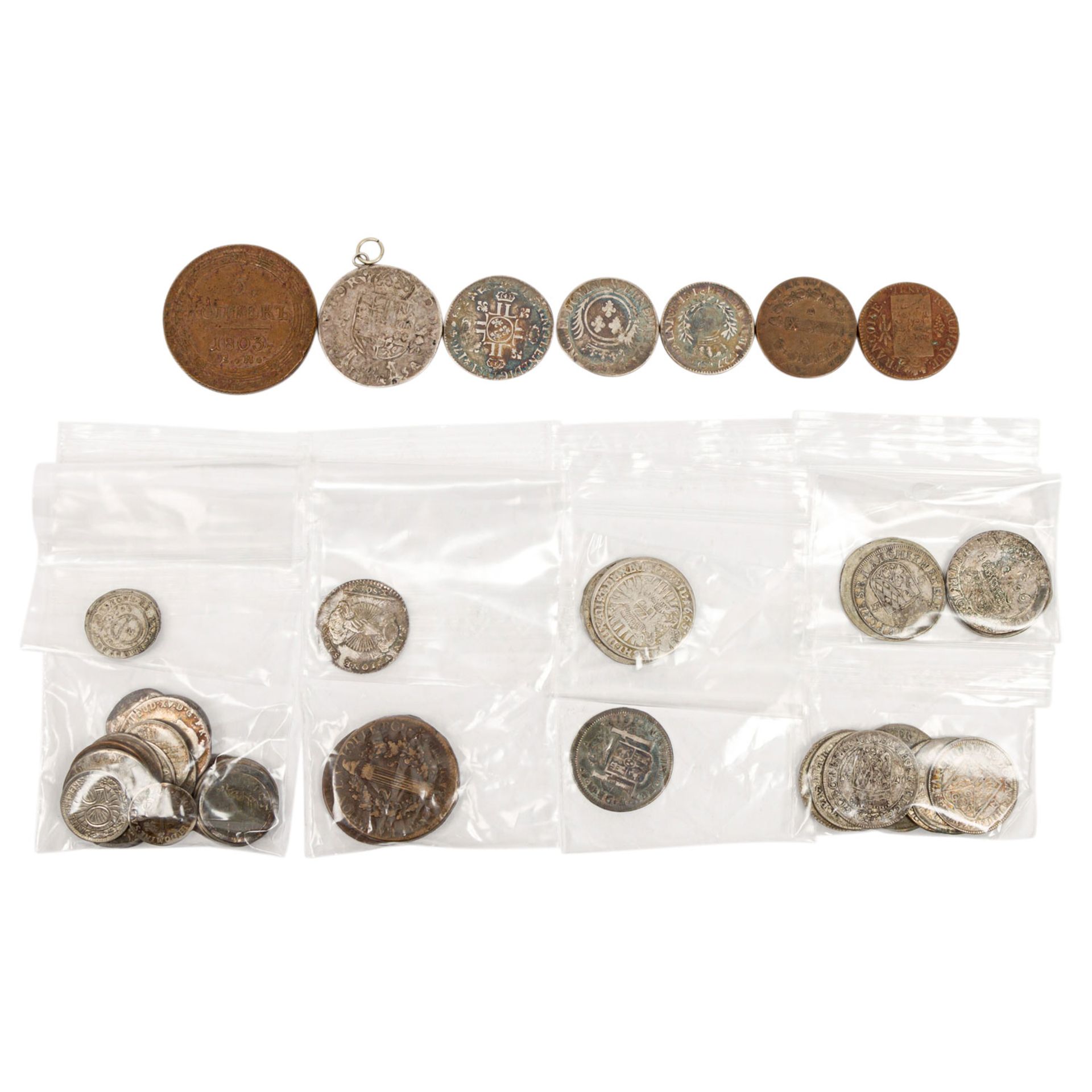 Historische Münzen aus aller Welt - 1 x Russland/Bronze - 5 Kopeken 1803/EM, s+, Kerben, berieben. - Bild 2 aus 2
