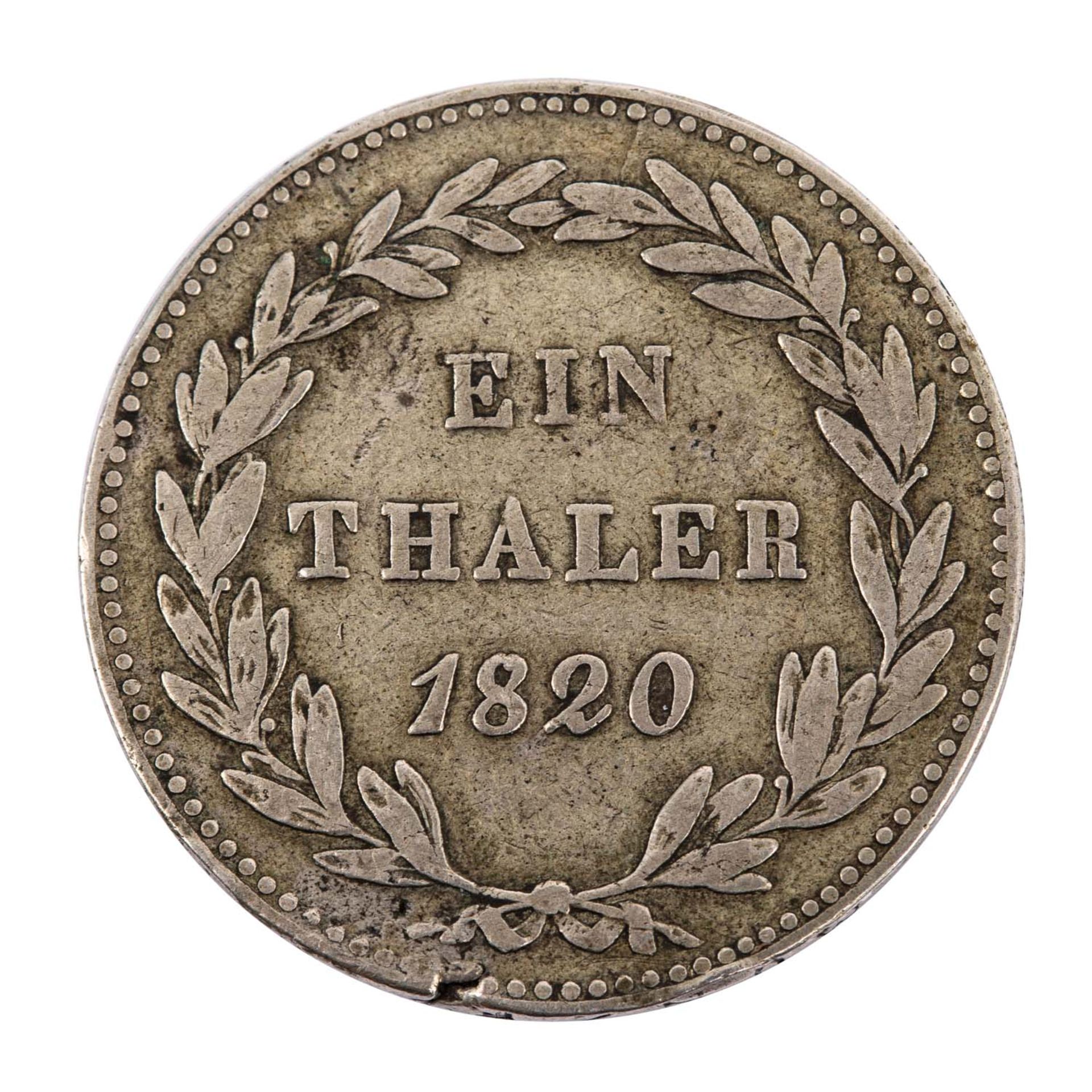 Hessen Fulda - Taler 1820, - Image 2 of 2