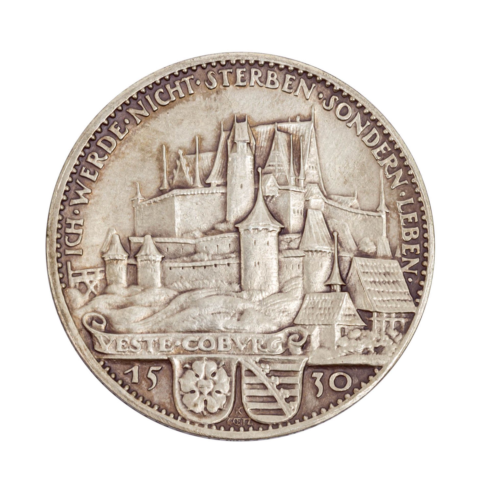 Weimarer Republik - Silbermedaille 1930, von Karl Goetz, - Image 2 of 2