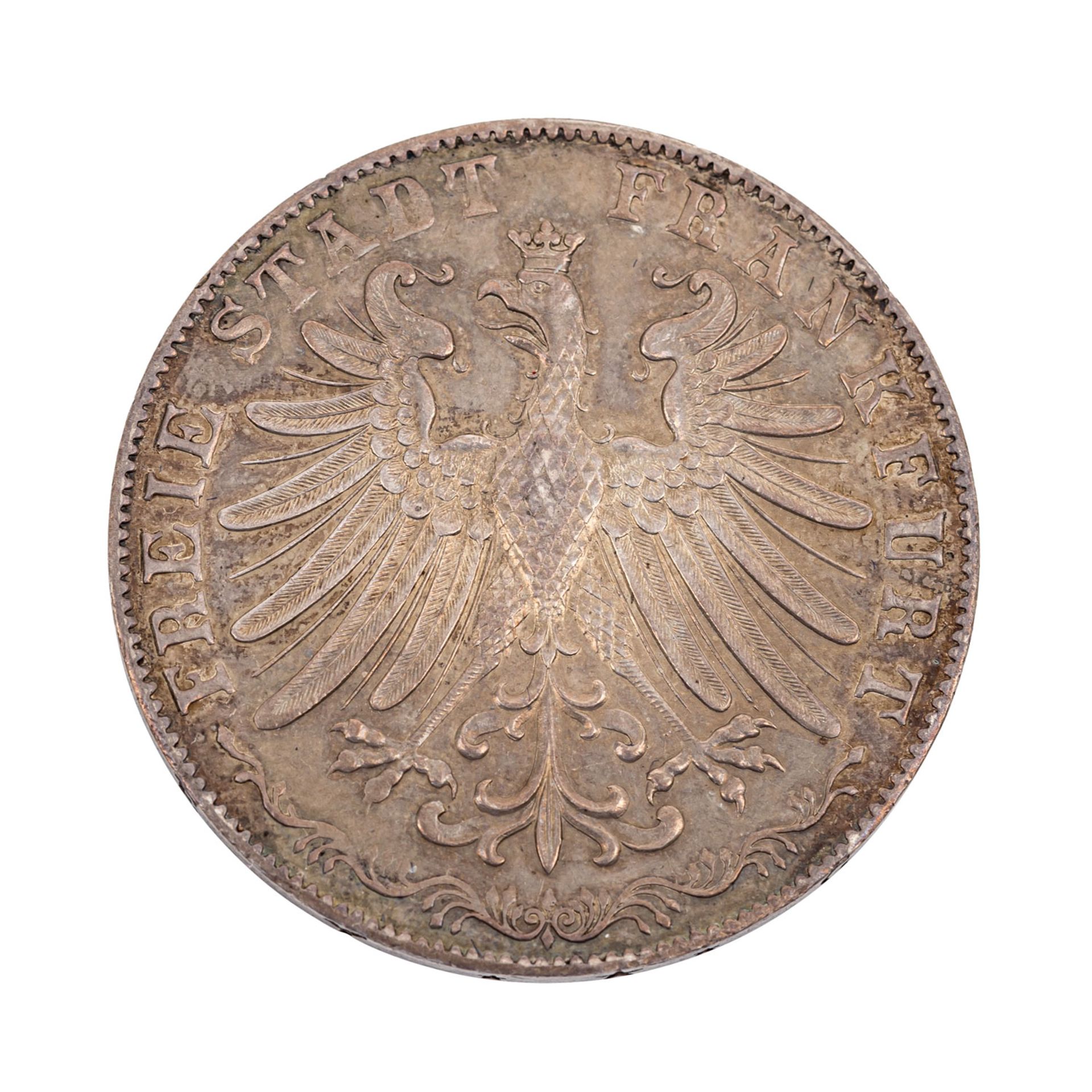 Frankfurt, freie Stadt - doppelter Gulden 1855,