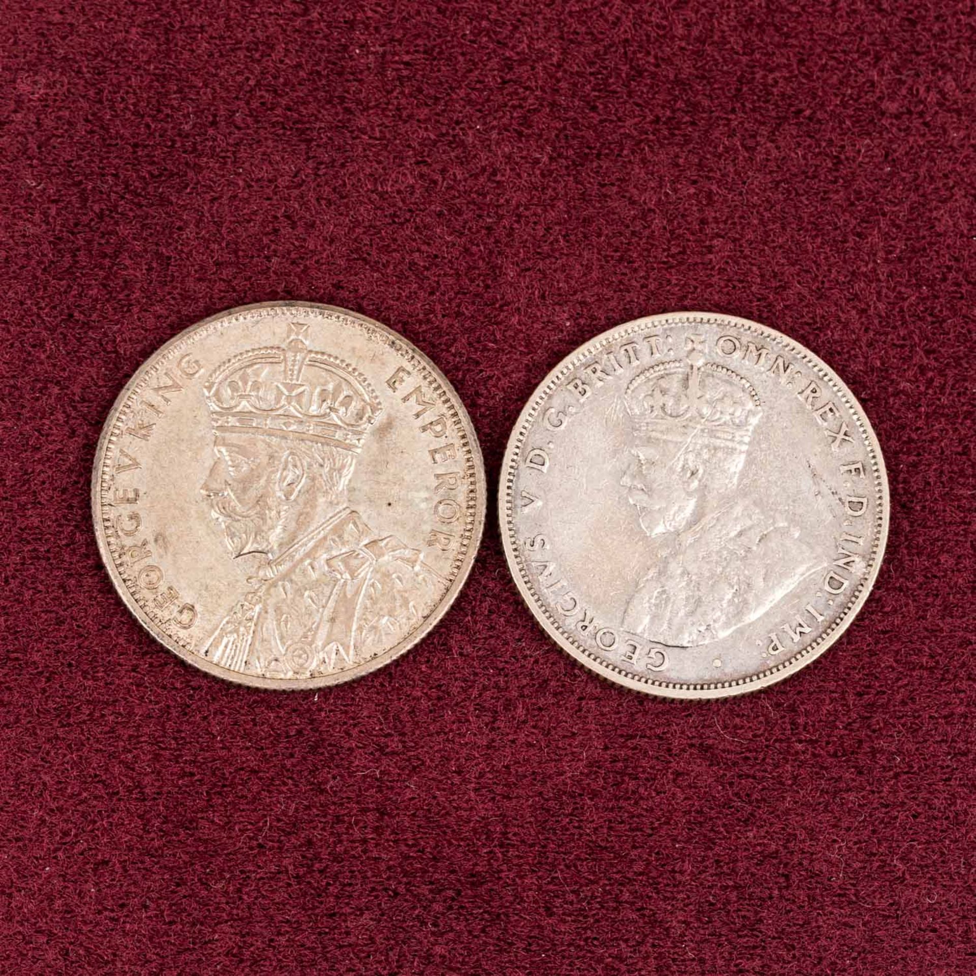 Australien - Florin 1927 + 1934/35, Georg V., - Bild 2 aus 3