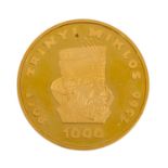 Toplos! Ungarn/GOLD - Äußerst seltene 1000 Forint 1966,