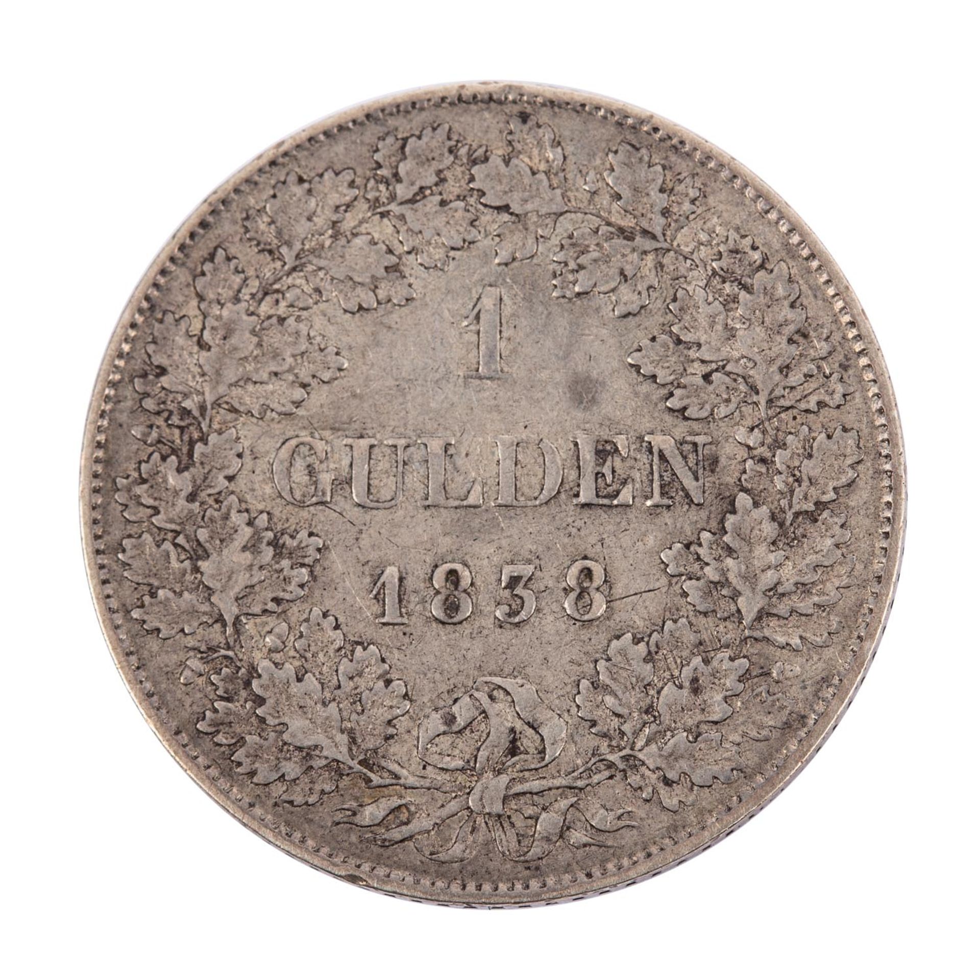 Hohenzollern Sigmaringen (Preussen) - Gulden 1838, - Bild 2 aus 2