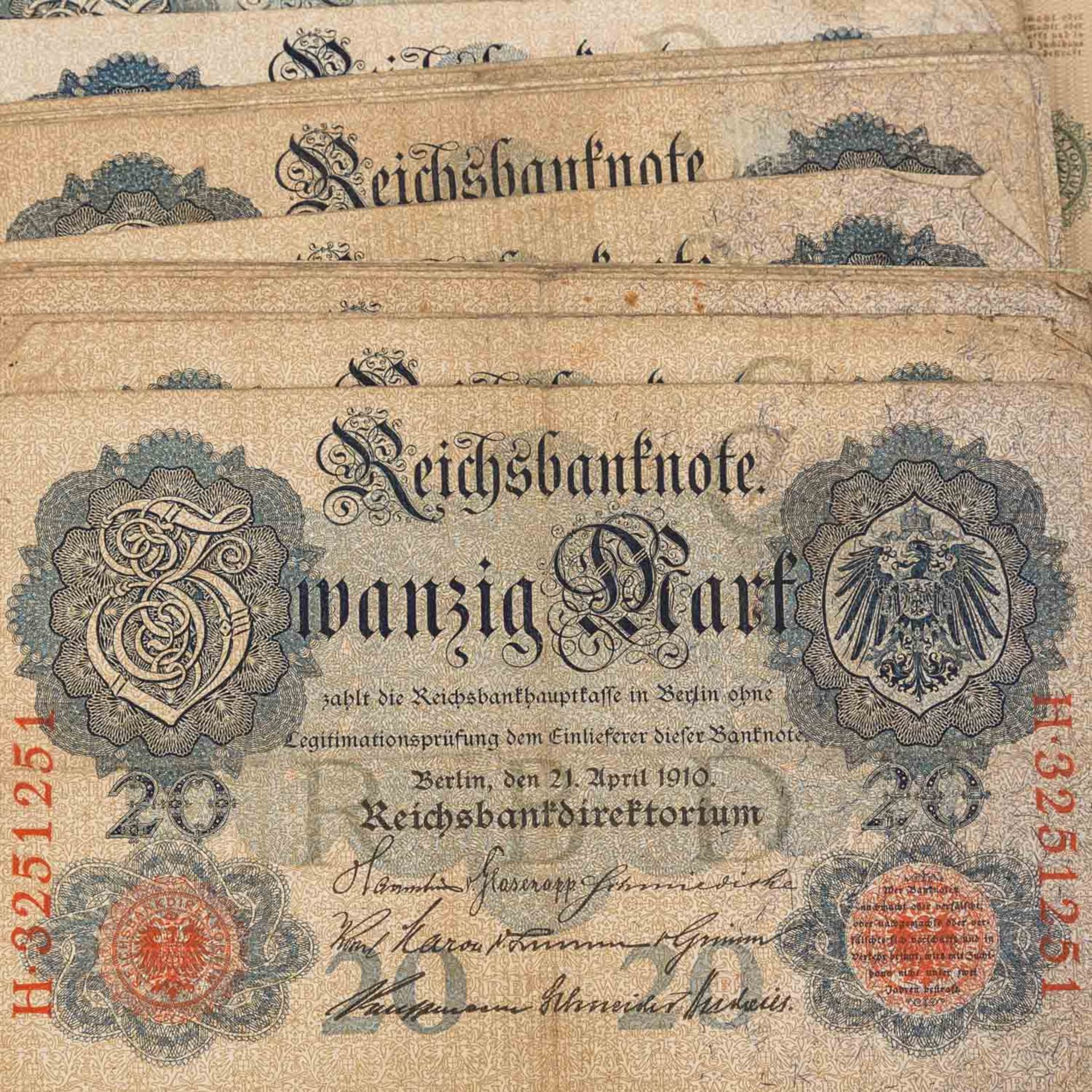 Konvolut historischer deutscher Banknoten - - Image 3 of 5