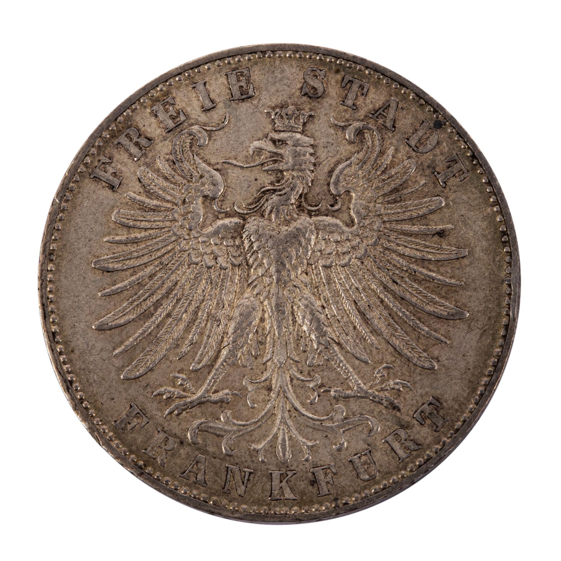 AD, Frankfurt, Vereinstaler 1861 - Bild 2 aus 2