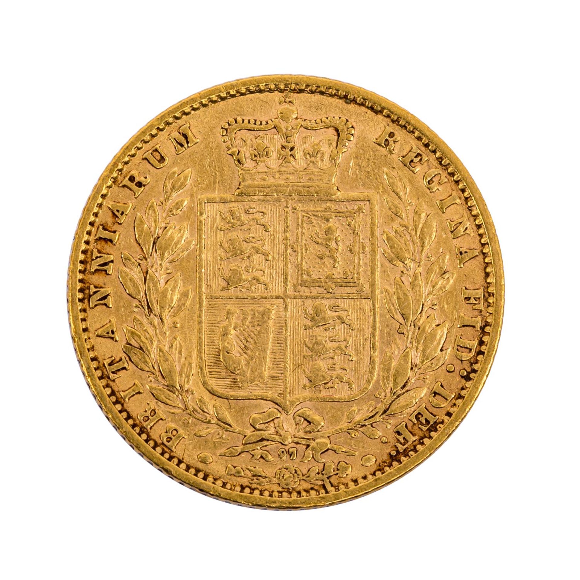 GB/GOLD - 1 Sovereign 1871 Victoria - Bild 2 aus 2