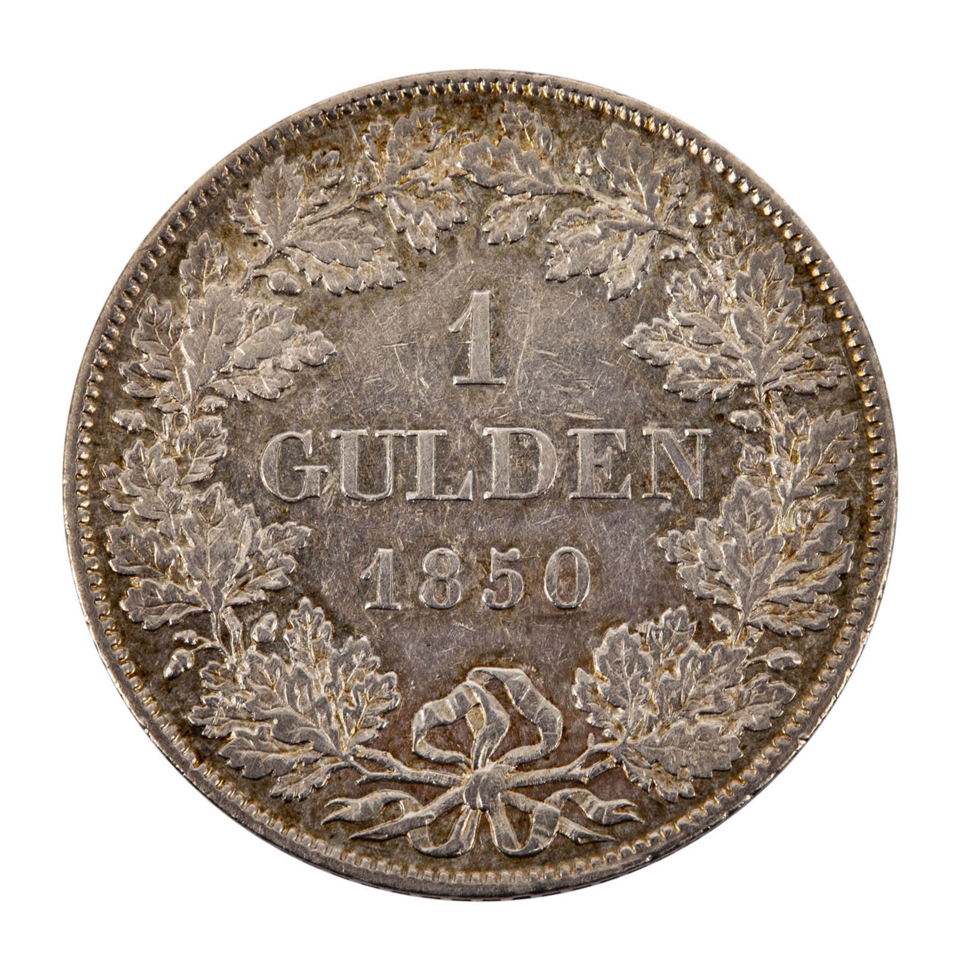 AD, Bayern, 1 Gulden 1850 - Bild 2 aus 2