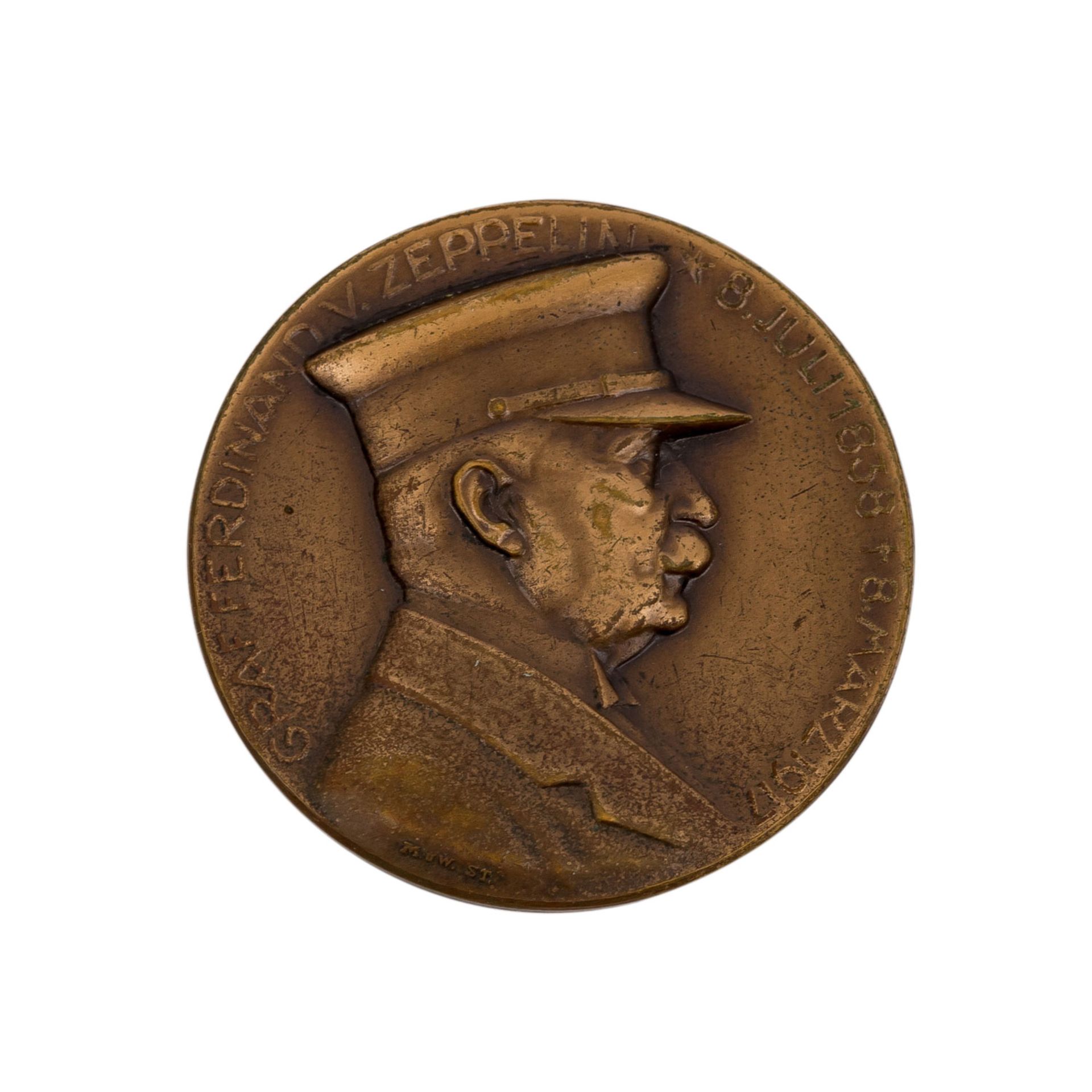 Weimarer Republik - Bronzemedaille 1924,gefertigt von Mayer & Wilhelm Stuttgart, Ameri - Image 2 of 2