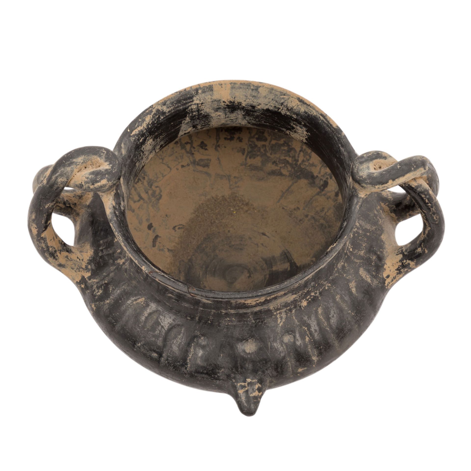 Keramik aus Etrurien, Mitte 7.Jh.v.Chr. - Anfang 4.Jh.v.Chr. -Trinkschale mit 2 Henkel - Image 3 of 3