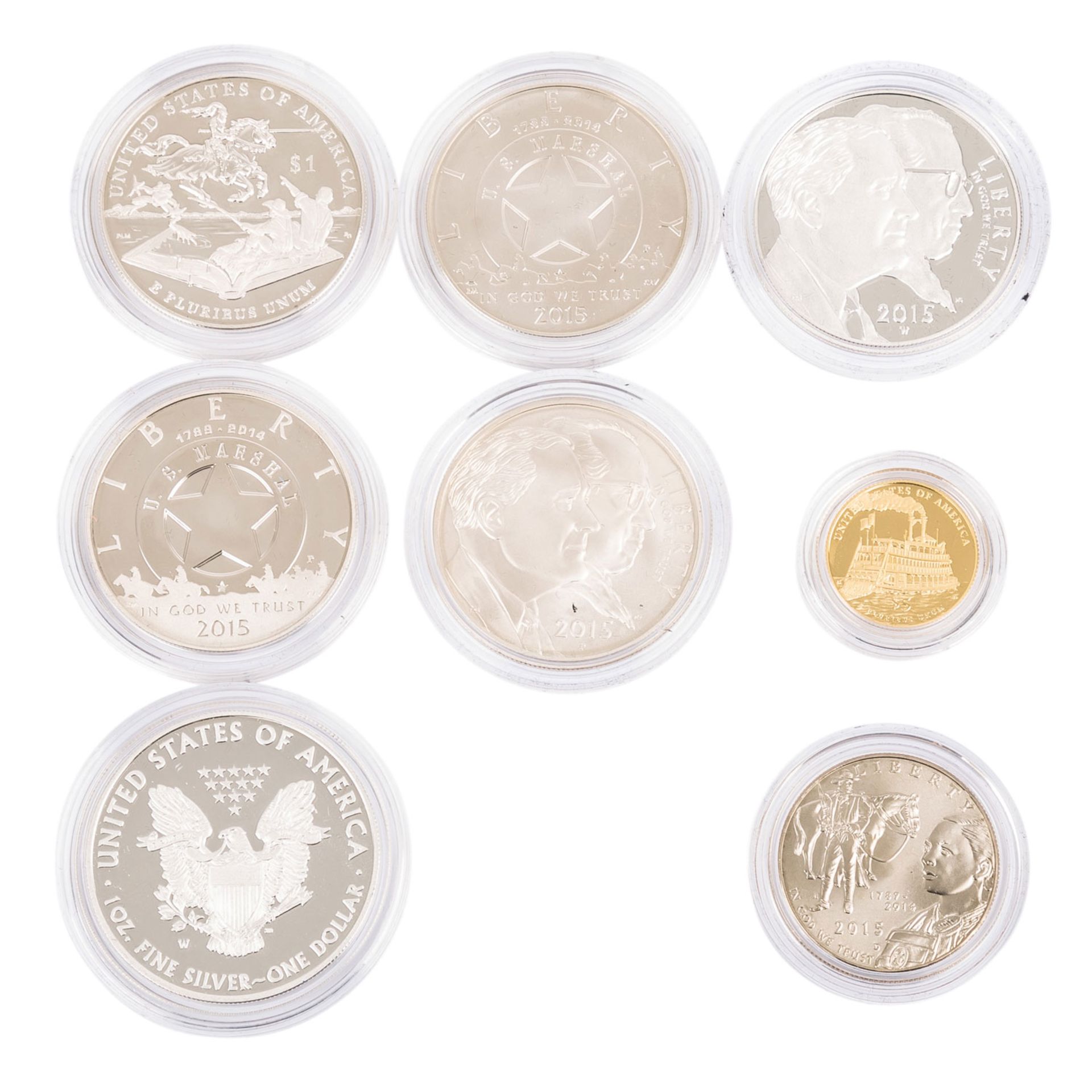USA -9 Prägungen der United States Mint in Gold, Silber und CuNi, dabei u.a. 1 x USA - Image 3 of 3