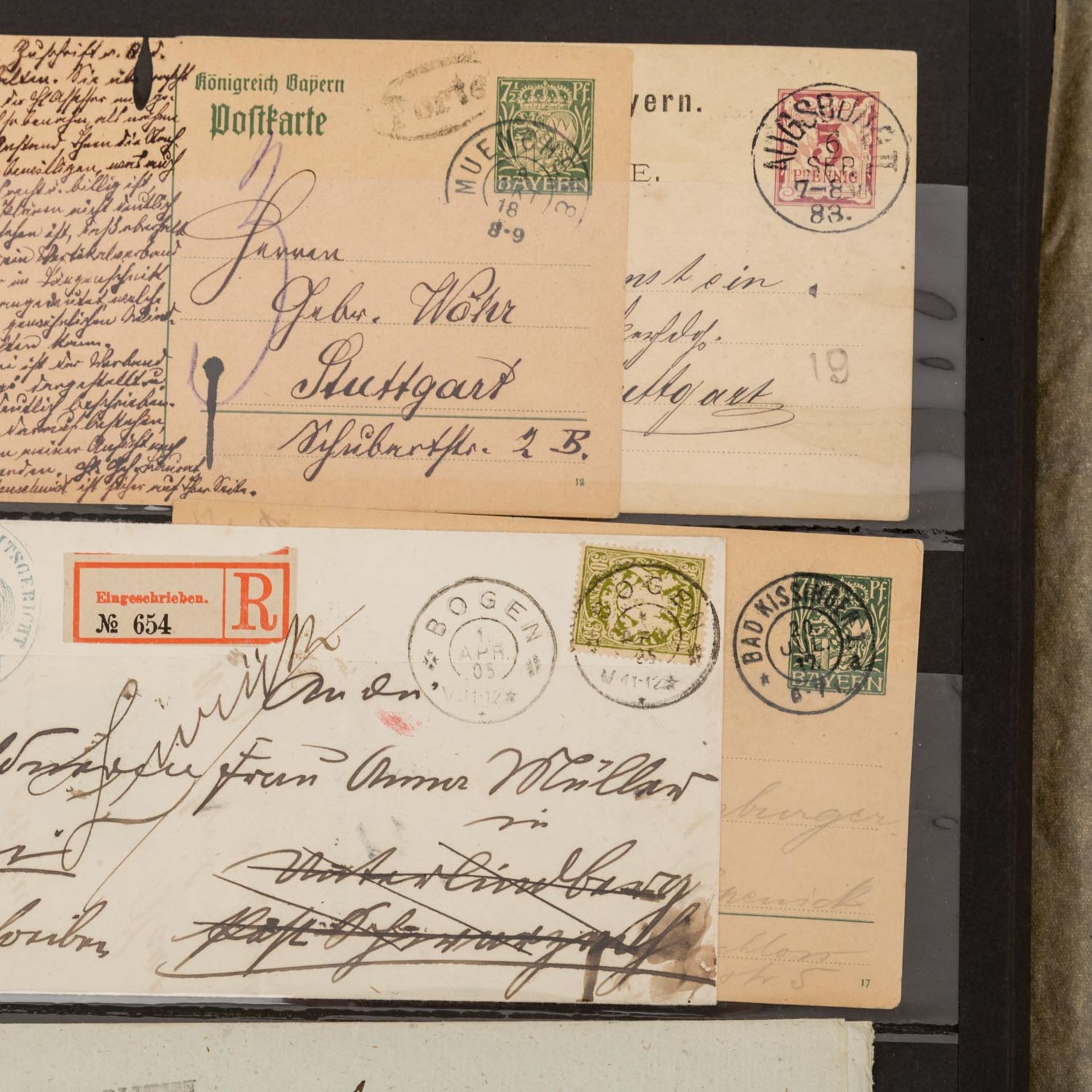 Deutschland vor 1945: Briefalbummit mehr als 200 Belegen ab Altdeutschland mit Brustsc - Image 2 of 4