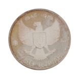 750 Rupiah Indonesien /SILBER1970, 25 Jahre Unabhängigkeit, Garuda Vogel, ca. 30 g, P