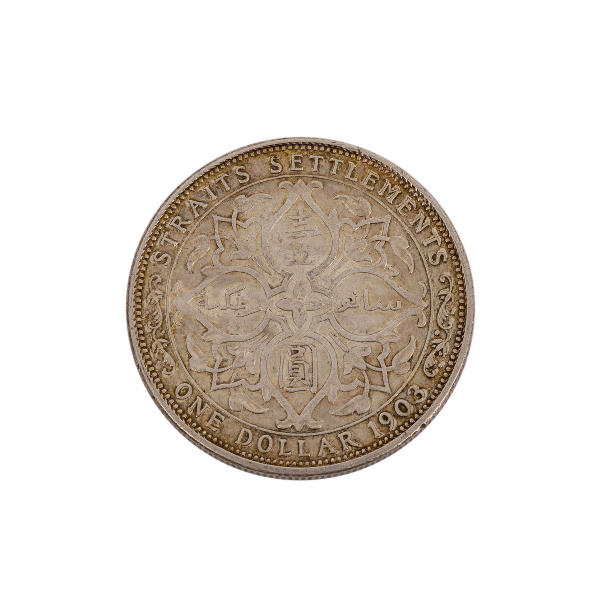 (Malaysia) Strait Settlements - Dollar 1903,König Edward VII, ss Rf. / f. vz, 26,94 G - Image 2 of 2