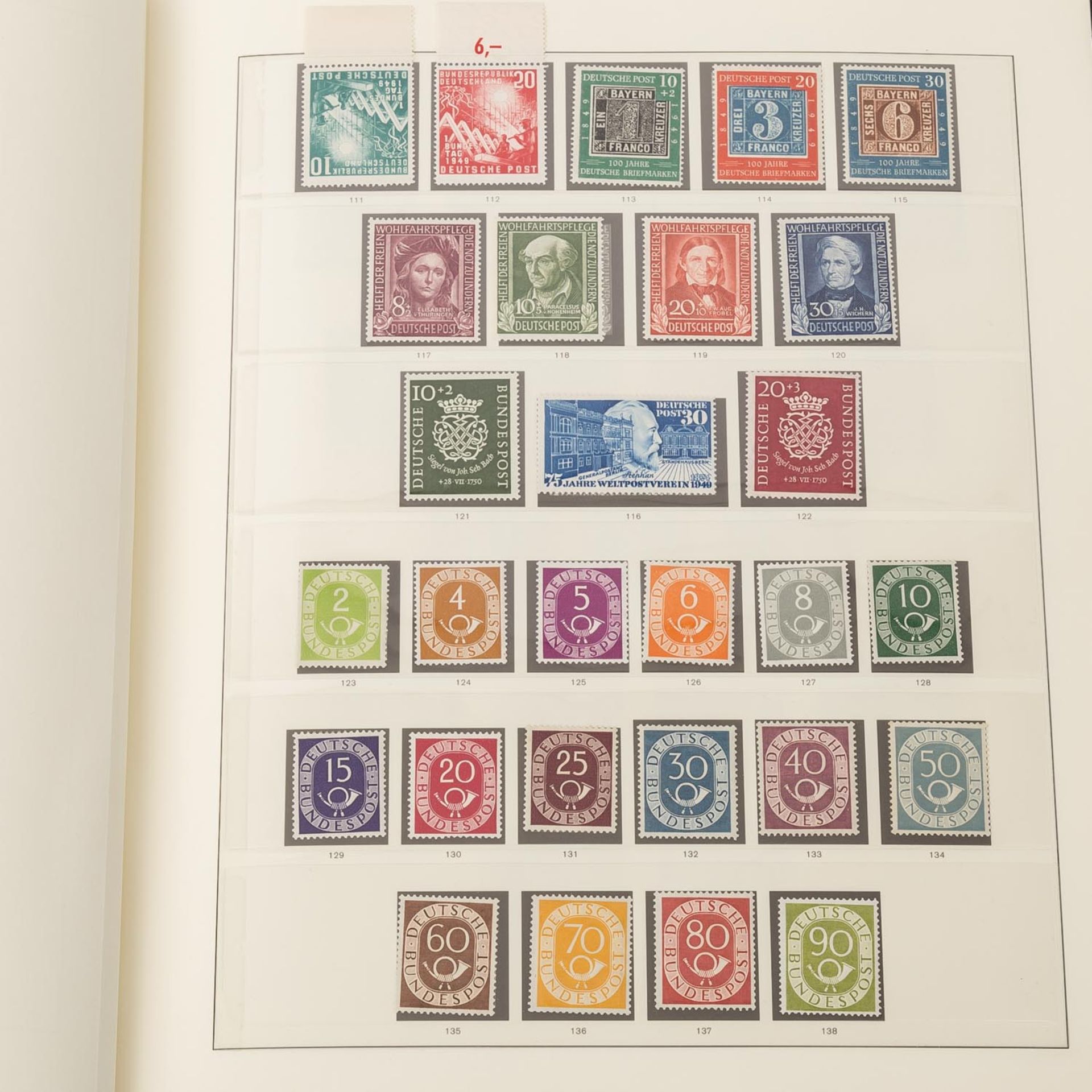 Briefmarkenalbum BRD 1949-1974Schöne komplette postfrische Sammlung im Sieger Vordruc - Bild 2 aus 4