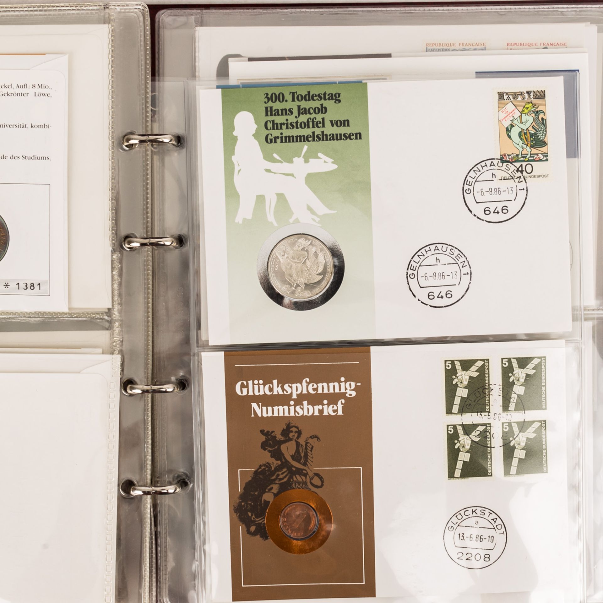 Münzbriefe aus aller Welt,Sammlung von gut 120 Numisbriefen.Coin letters fro - Bild 4 aus 4