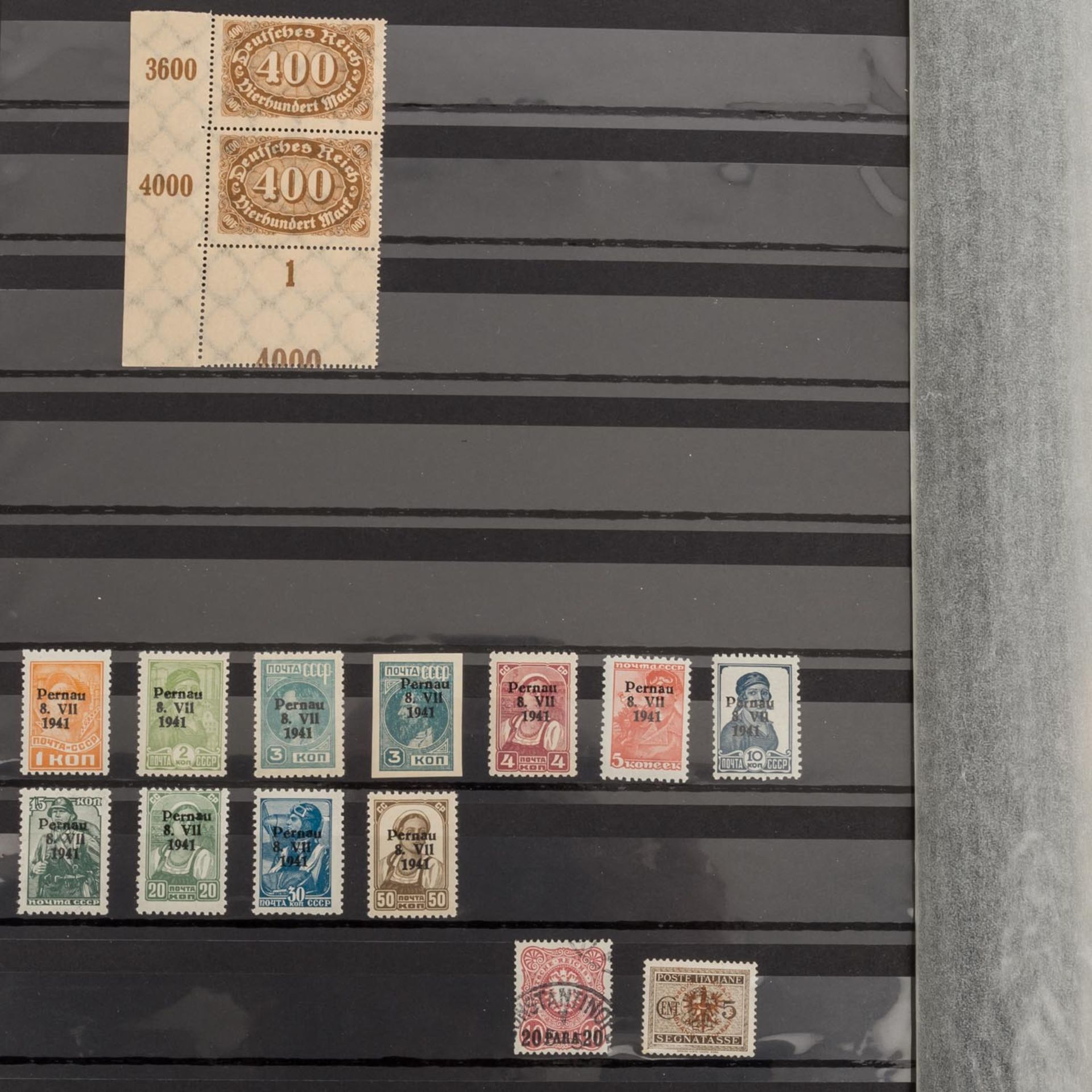 Briefmarkenalben DeutschlandRest einer großen Einlieferung in 2 Steckbüchern und 1 B - Bild 7 aus 11