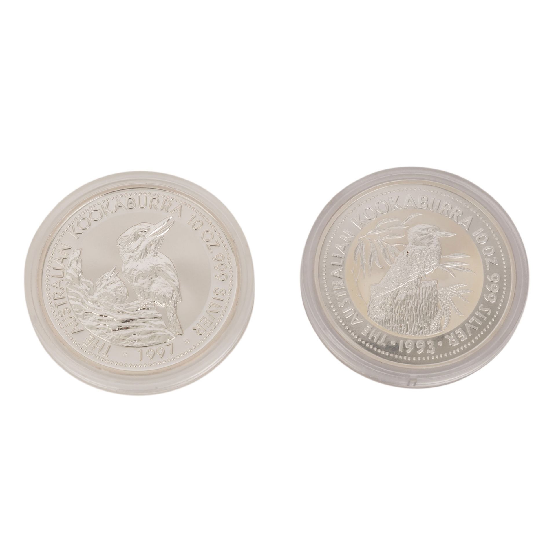 Australien Kookaburra /SILBER ca. 2kginsgesamt 44x Silbermünzen, davon 37x 1 oz, 5x 2 - Image 3 of 5
