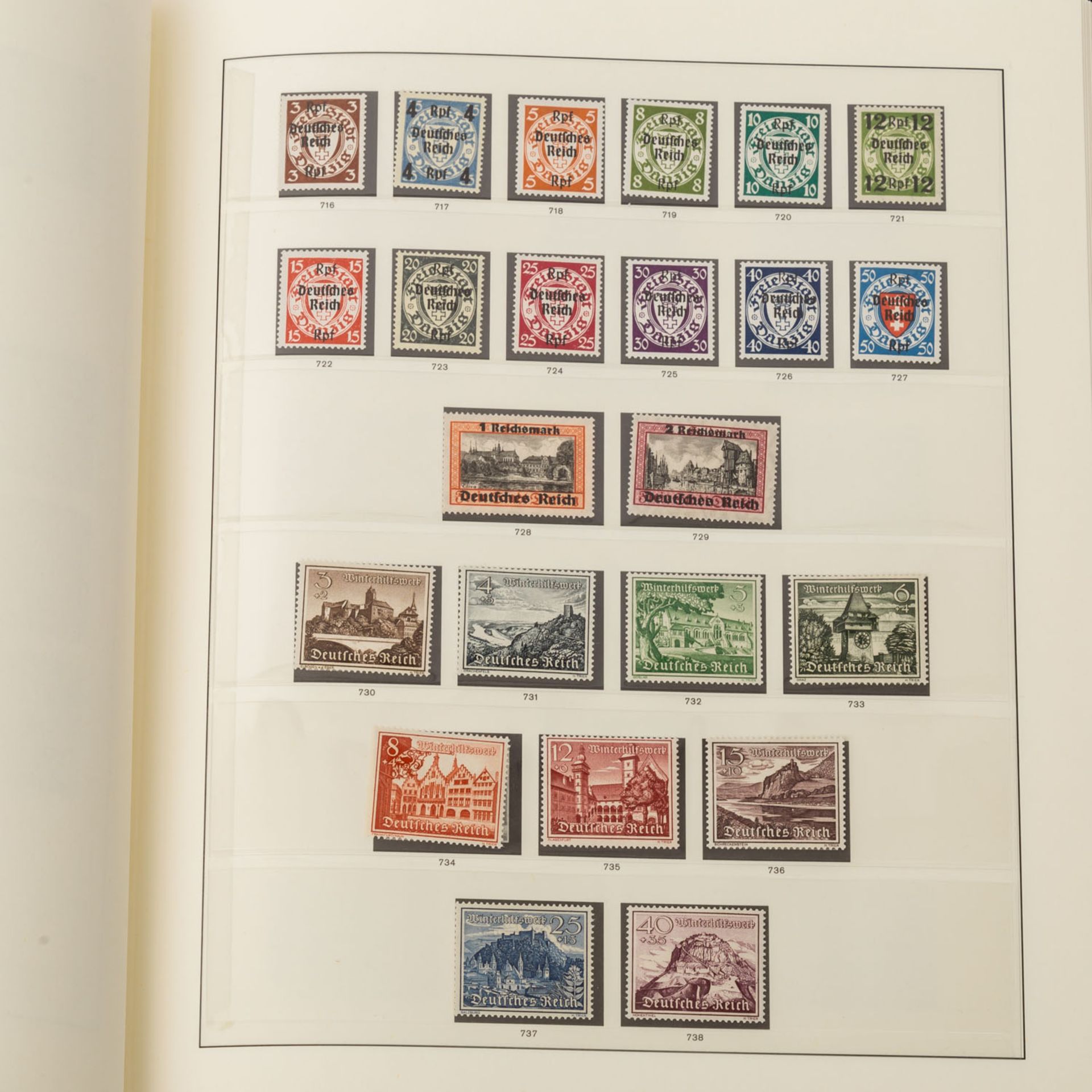 Briefmarken Deutsches Reich 1933-1945Qualitativ sehr saubere postfrische Sammlung im S - Image 8 of 8