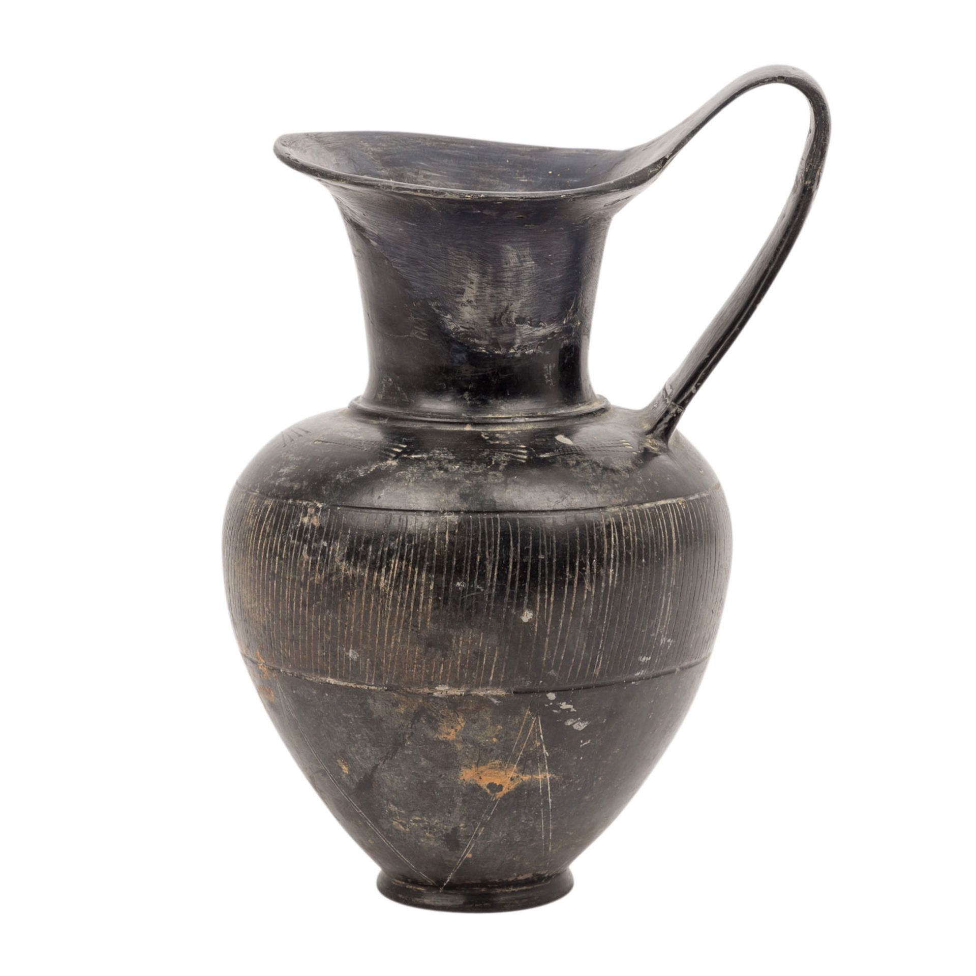 Keramik aus Etrurien, Mitte 7.Jh.v.Chr.- Anfang 4.Jh.v.Chr. -bauchige, einhenklige Kan
