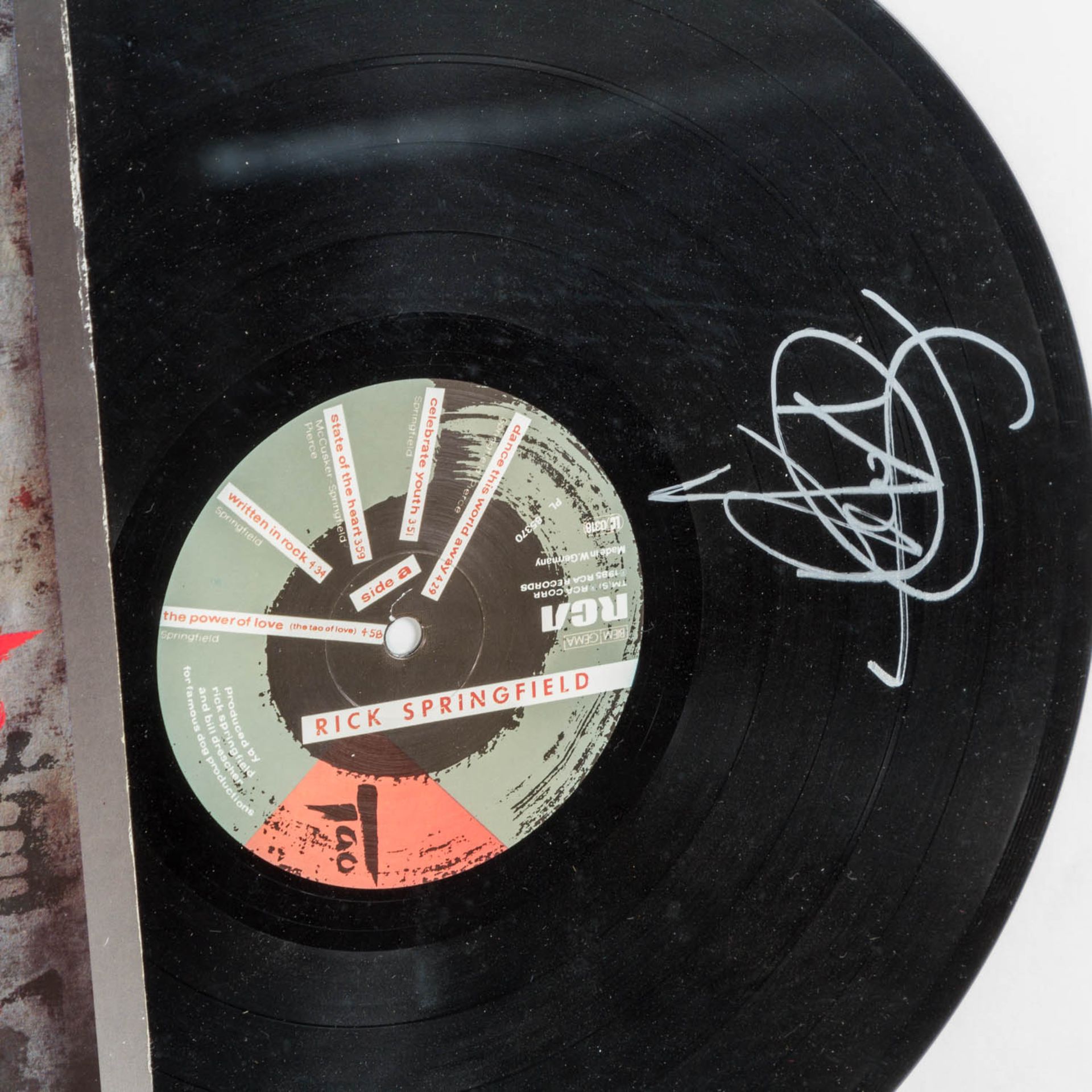 Autographen - Musiklegenden: RICK SPRINGFIELD,handsigniert auf LP mit Cover TAO. Hinte - Image 2 of 4