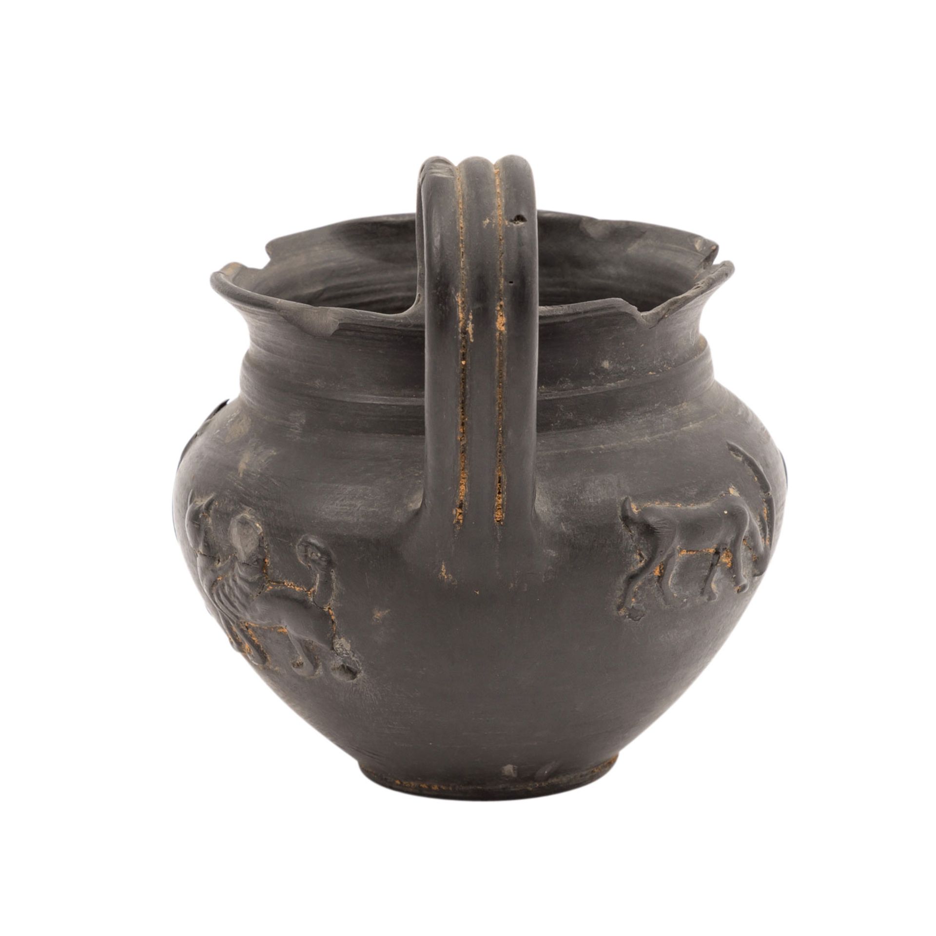Keramik aus Etrurien, Mitte 7.Jh.v.Chr. - Mitte 4.Jh.v.Chr. -kleine Kanne mit verziert - Image 4 of 5