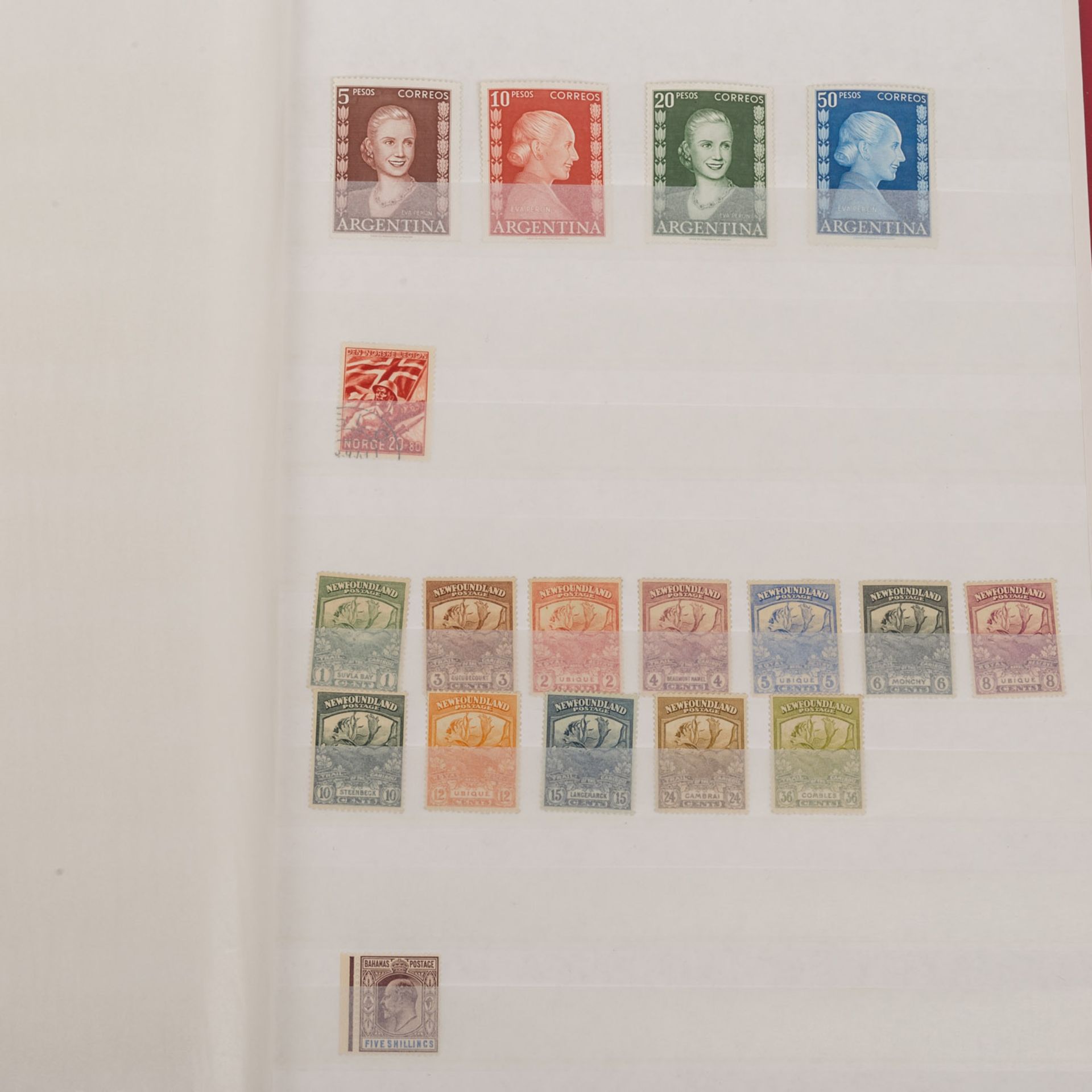 Briefmarkenalbum Europa, ÜberseeKleine postfrische und gestempelte Sätze und Marken - Image 5 of 6