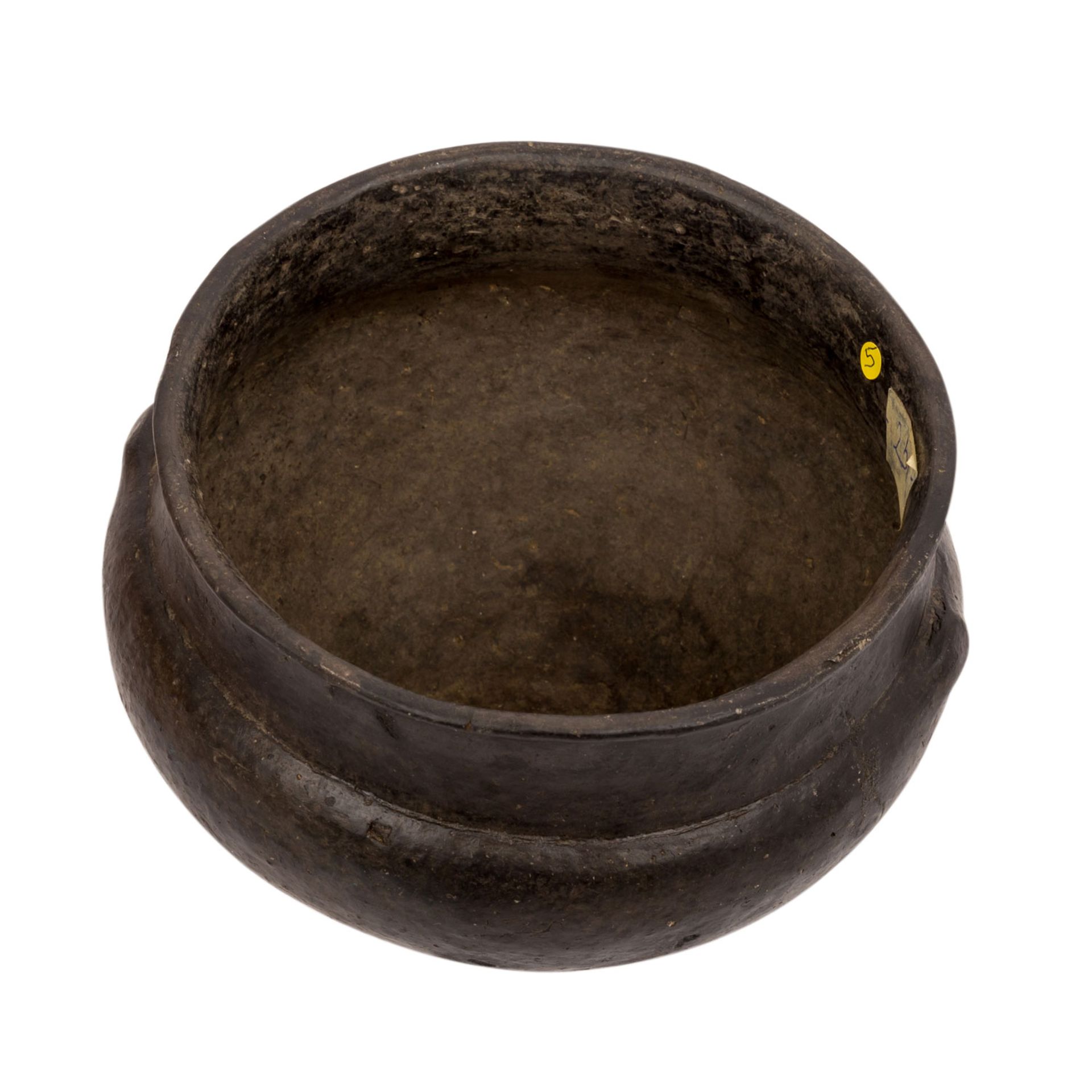 Prähistorische Keramik der Bronze-/Eisenzeit -schlichtes, schwarz graphitiertes klein - Image 4 of 5