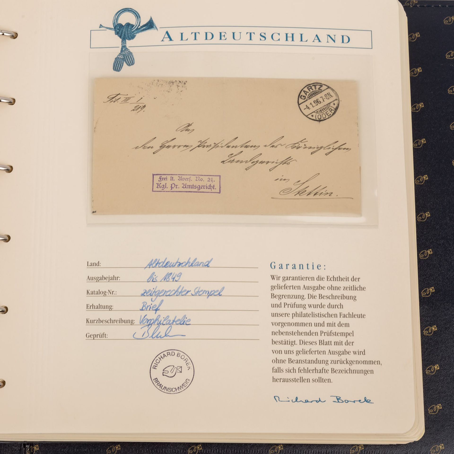 Briefmarkenalbum AltdeutschlandPostfrische, ungebrauchte und gestempelte Marken aus Ba - Bild 2 aus 3