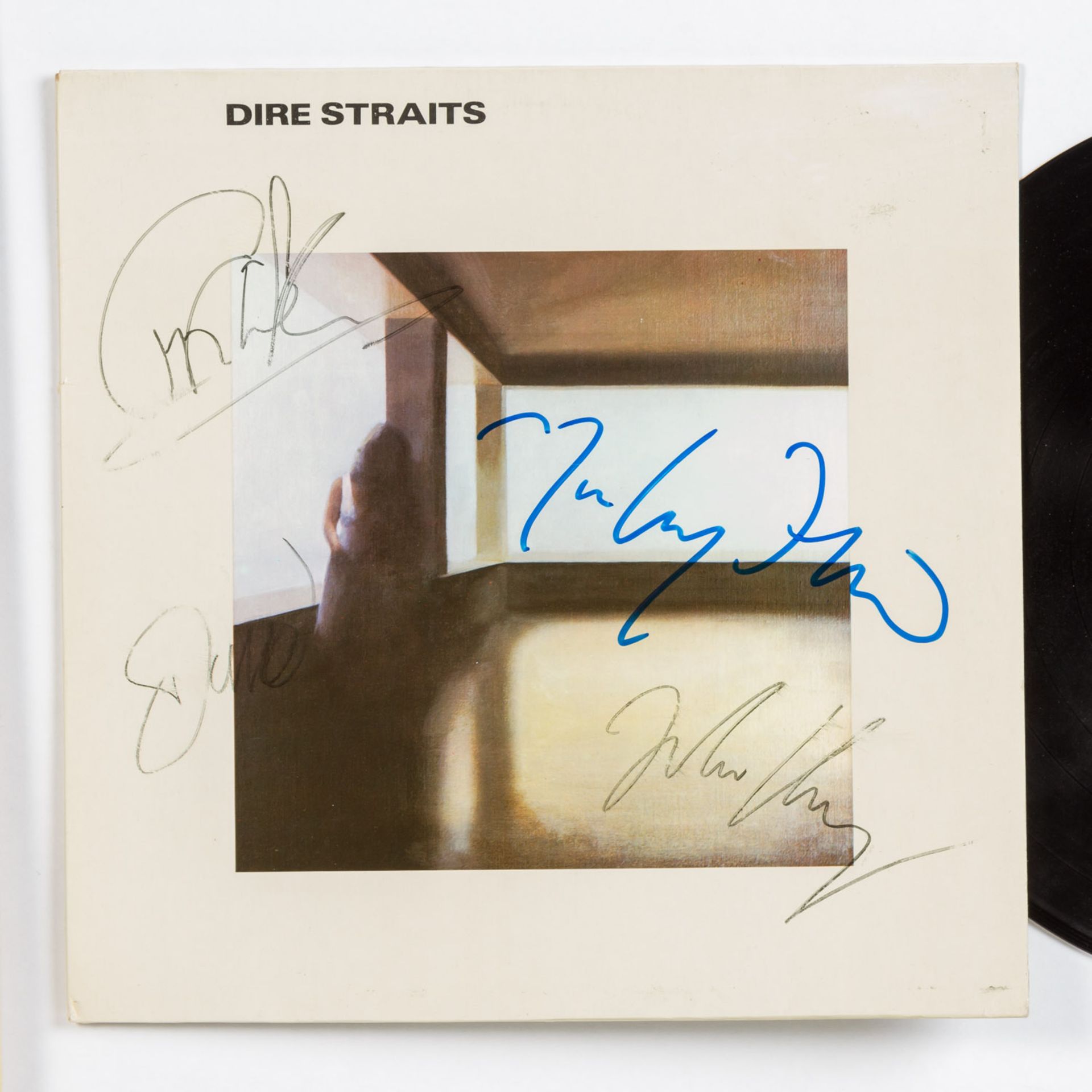 Autographen - Musiklegenden: DIRE STRAITS,handsigniertes Cover inklusive LP mit Rahmen - Bild 2 aus 4