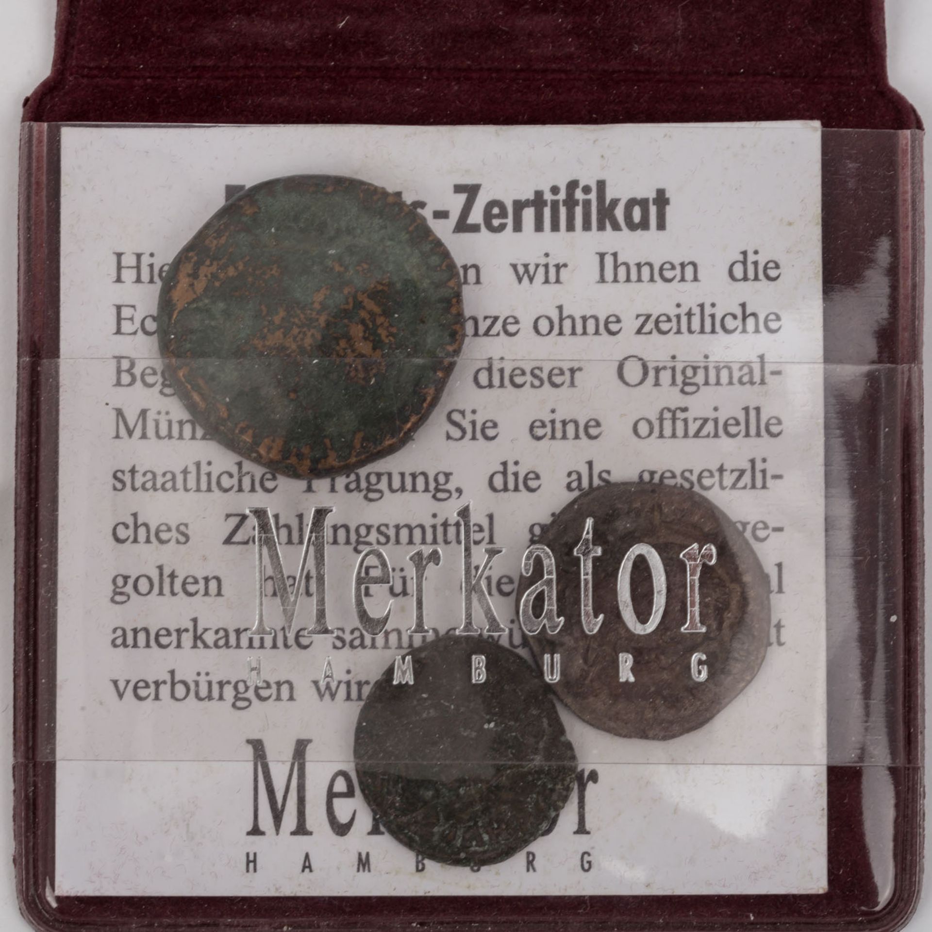 7 antike Bronze- und Silbermünzen -dabei u.a. 1 x Römische Republik - Denar 125 v .C - Image 3 of 4