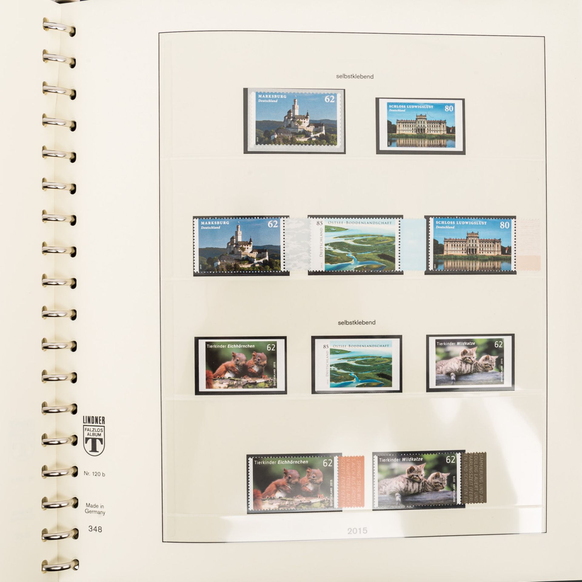 Briefmarken Konvolut BRD Frankaturvon ca. 950€ in 3 Lindner Vordruckalben und einem - Image 3 of 7