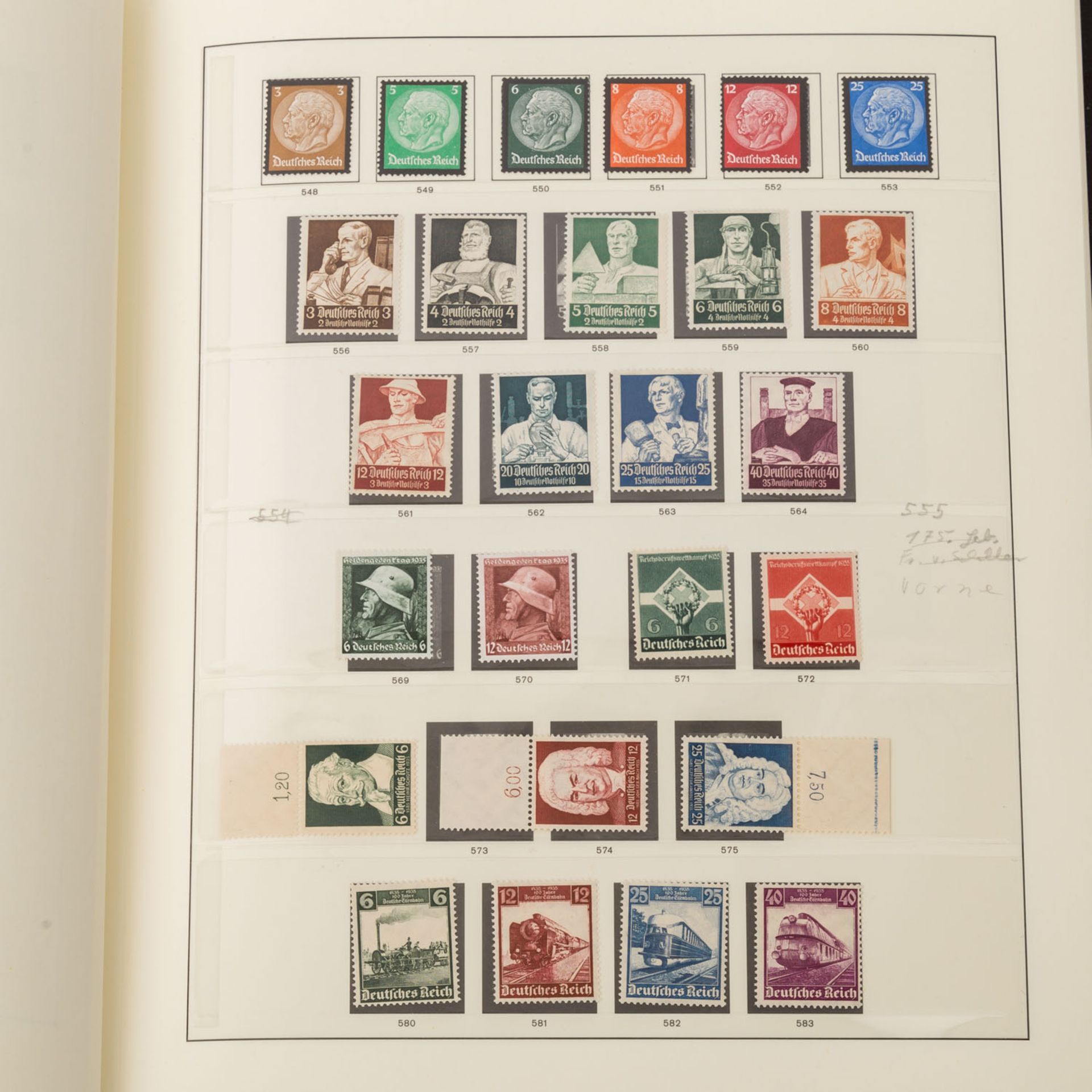 Briefmarken Deutsches Reich 1933-1945Qualitativ sehr saubere postfrische Sammlung im S - Image 5 of 8