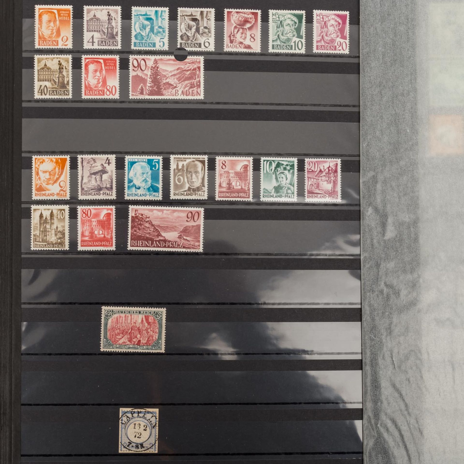 Briefmarkenalben DeutschlandRest einer großen Einlieferung in 2 Steckbüchern und 1 B - Bild 11 aus 11