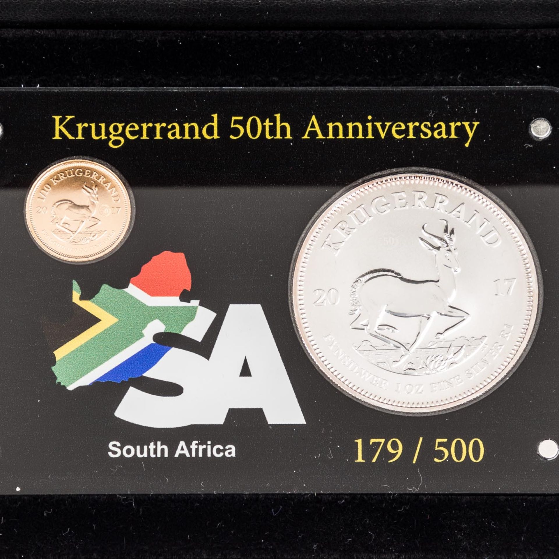 Südafrika in Gold -1 x Südafrika "Premium Set Krugerrand 50th Anniversary" - bestehe - Bild 2 aus 3