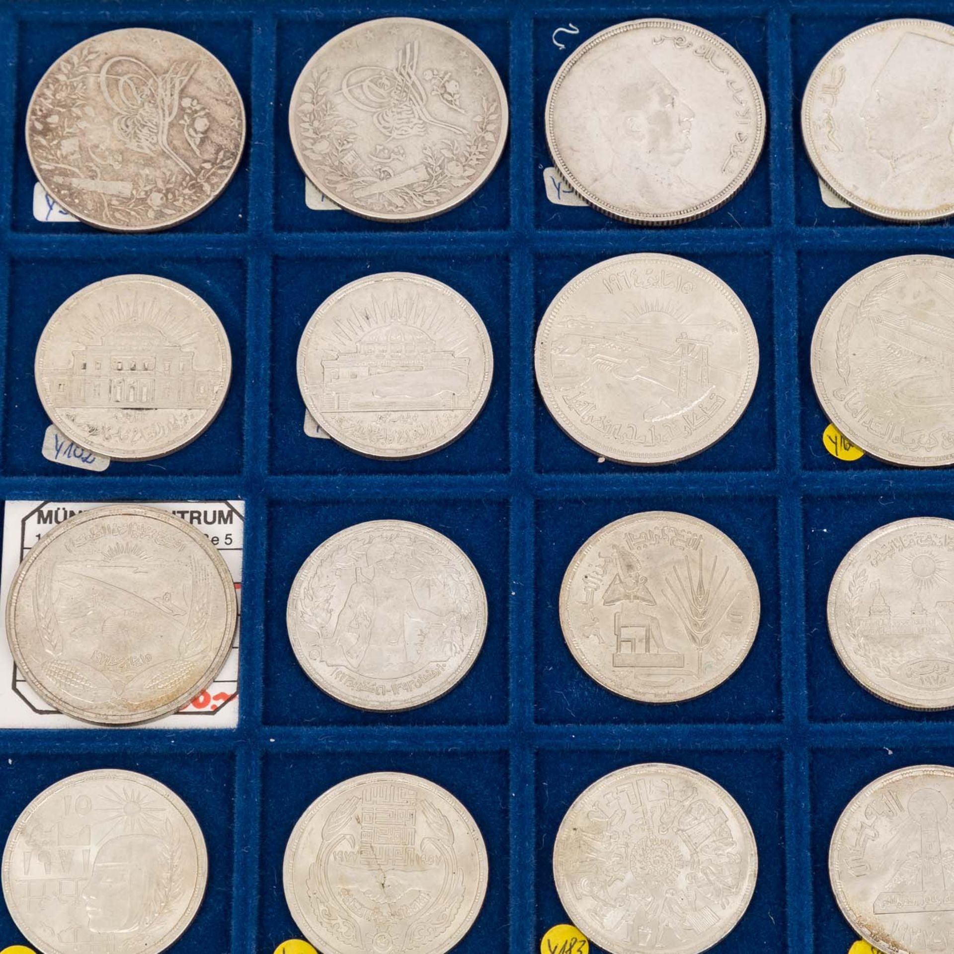 Konvolut Ägypten /SILBERmit insgesamt ca. 133 Münzen; enthält Silbermünzen mit üb - Bild 3 aus 5