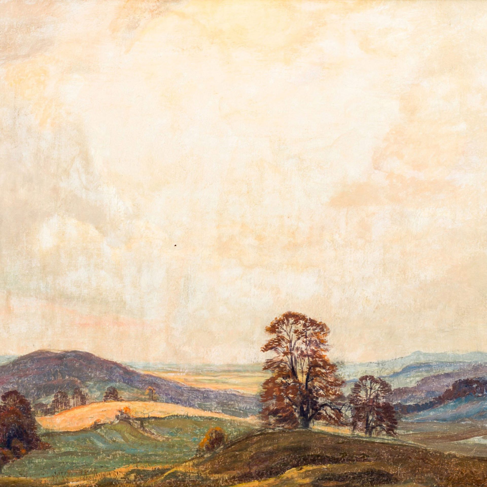 STRICH-CHAPELL, WALTER (1877-1960), "Auf der Schwäbischen Alb",Herbstlandschaft mit vereinzelten