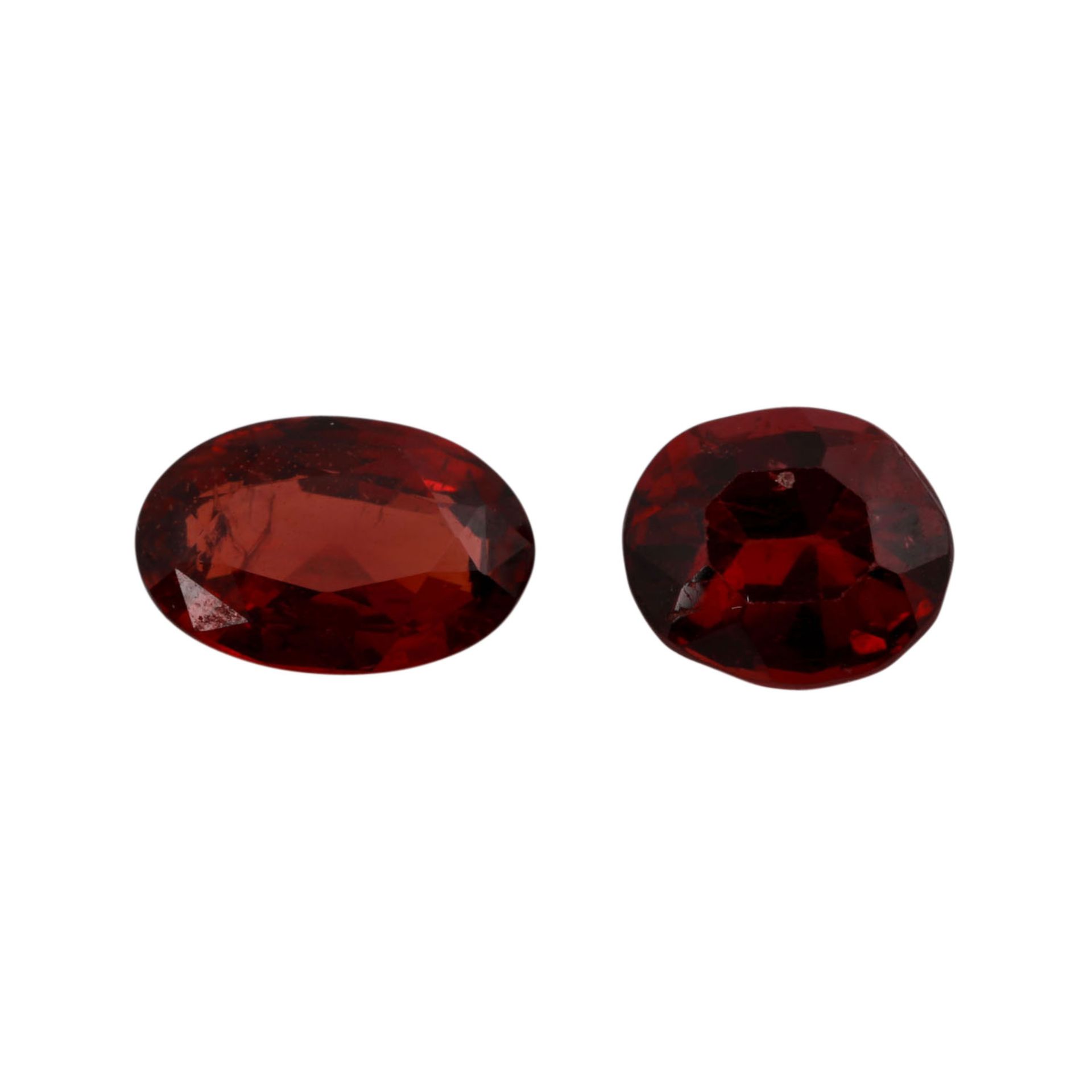 Konvolut 2 Granate ca. 4 ct,