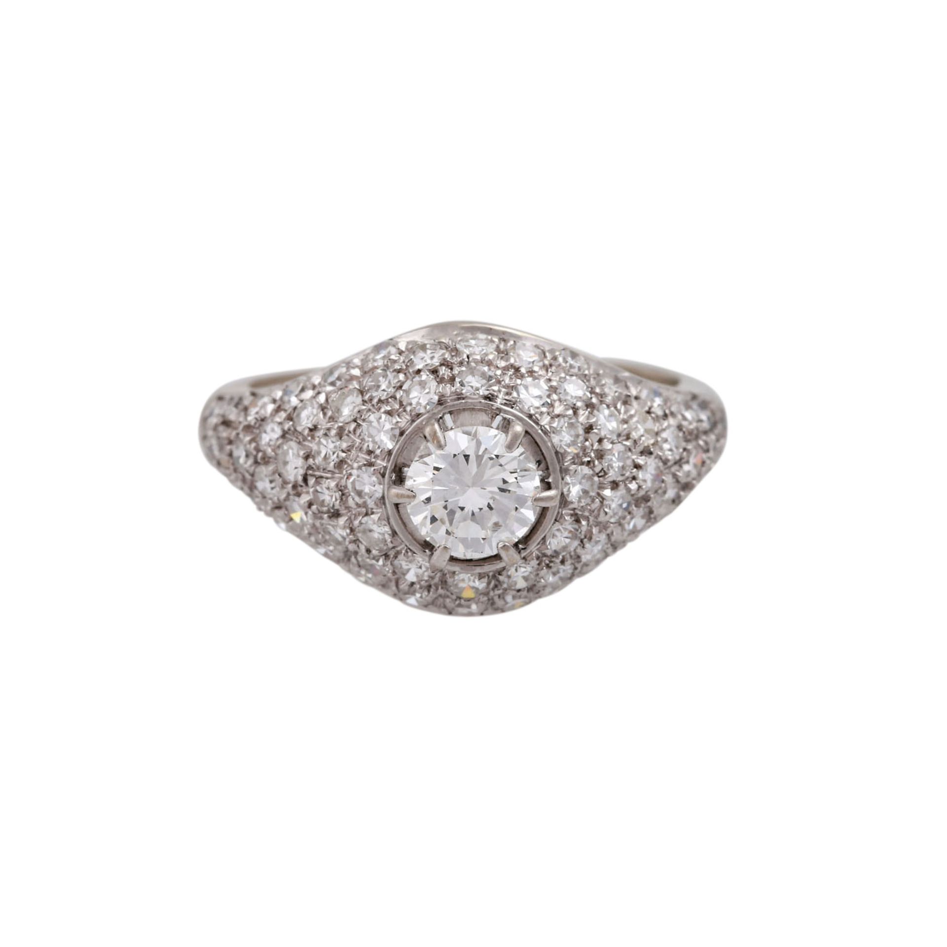 Ring mit Diamanten zus. ca. 1,5 ct,