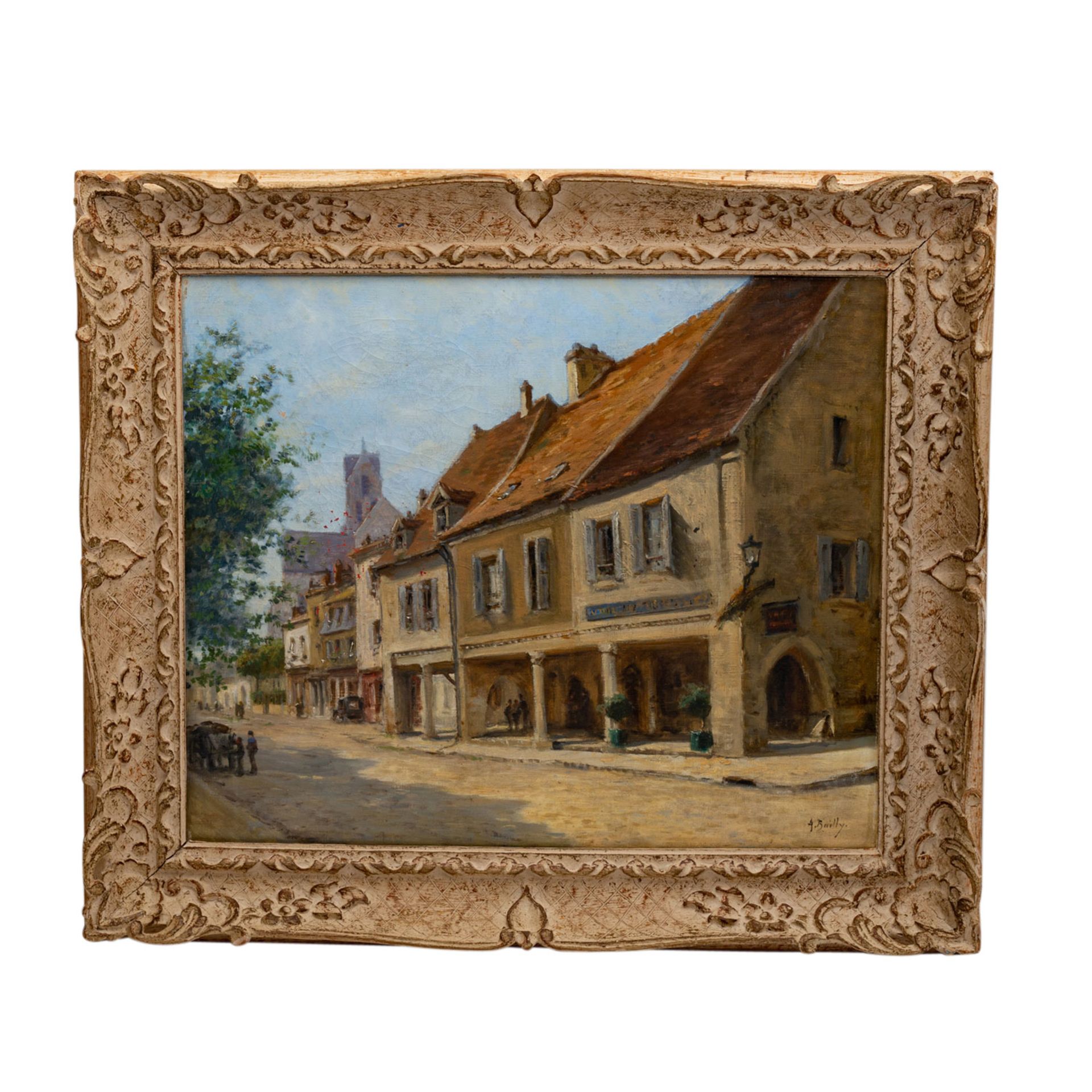 BAILLY, ALEXANDRE (1866-1947) 'Straßenszene'.< - Bild 2 aus 4