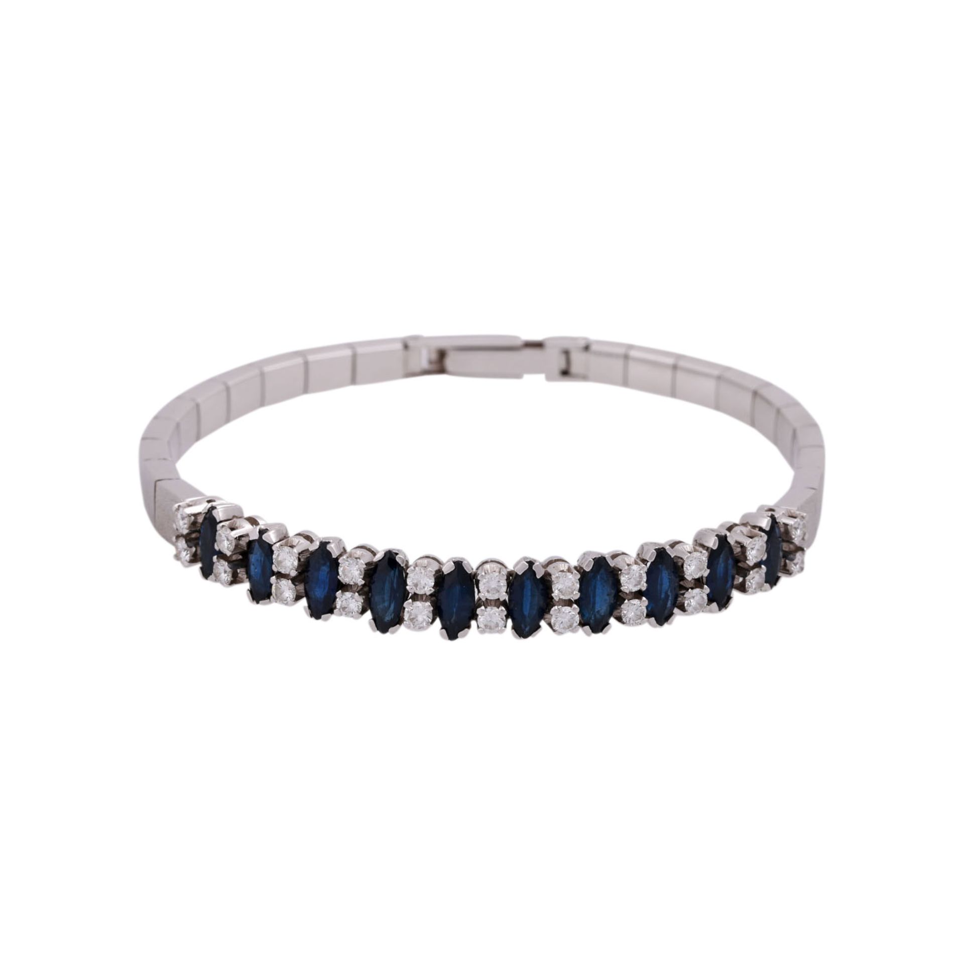 Armband mit 22 Brillanten, zus. ca. 1,3 ct