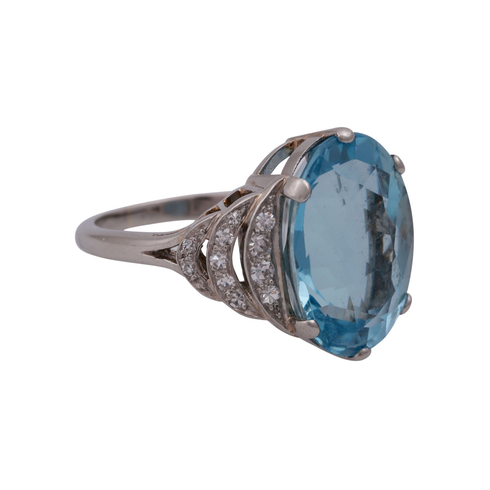 Ring mit Aquamarin ca. 7,9 ct - Bild 2 aus 4