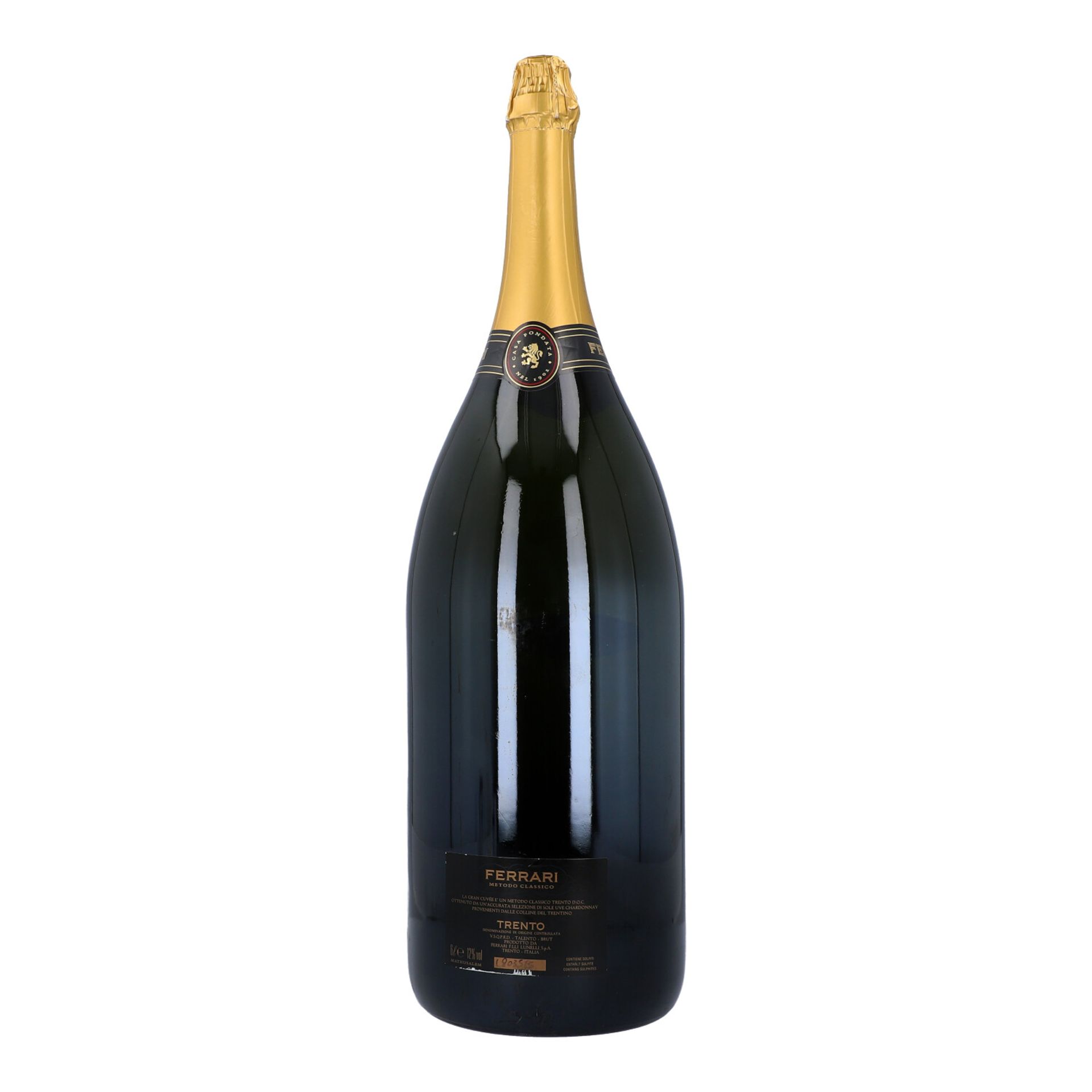 FERRARI Metodo Classico Brut, 6 Liter Schaumwein-Flasche, 2002 - Bild 3 aus 5