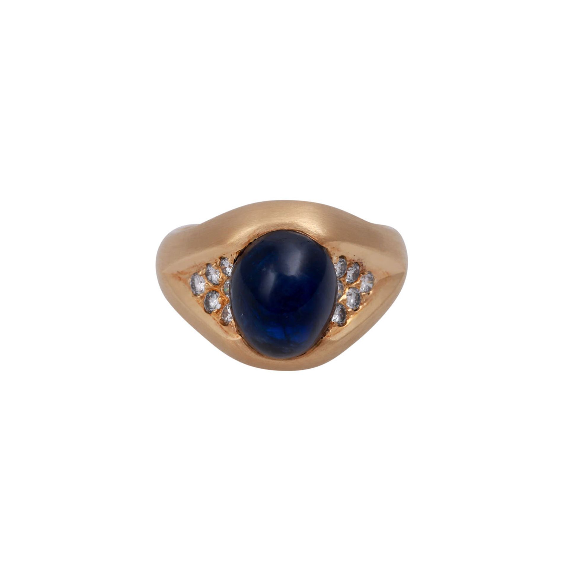 SCHILLING Ring mit Saphircabochon ca. 5 ct