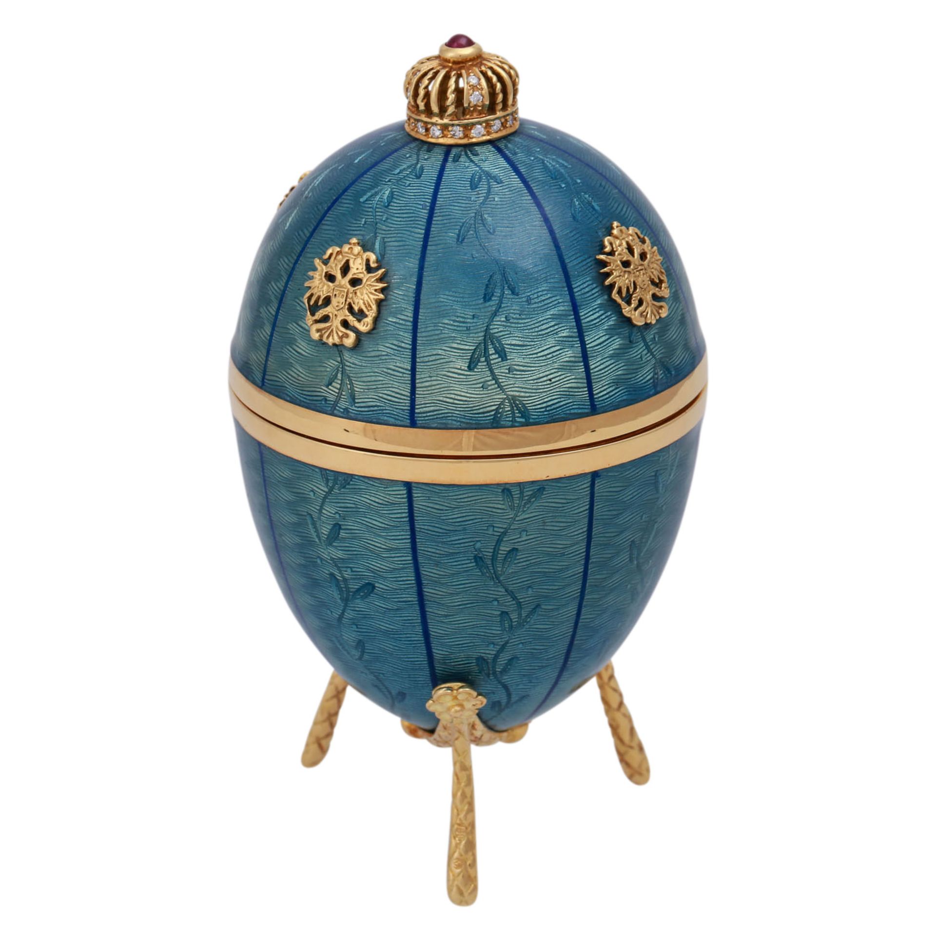 FABERGÉ by VICTOR MAYER, Romanoff Ei,< - Bild 2 aus 10