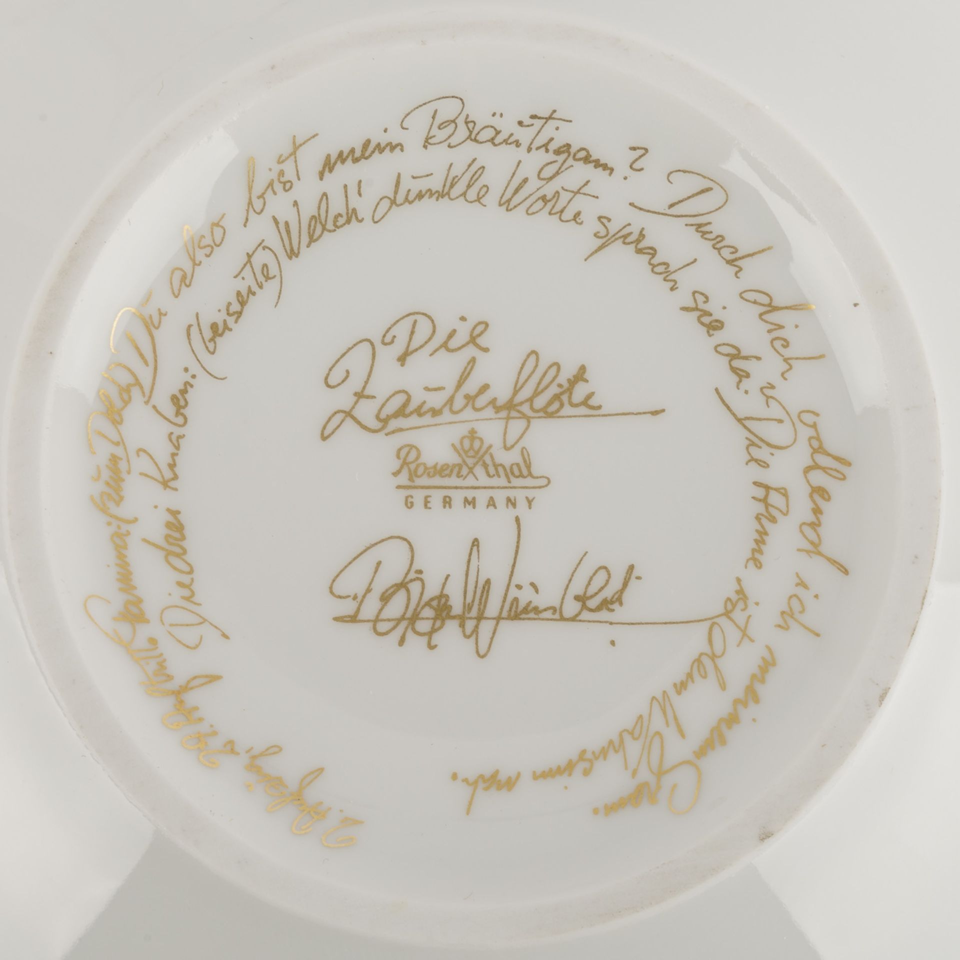 ROSENTHAL Speise- und Kaffeeservice f. 5-6 Personen 'Zauberflöte Papageno', 1. Wahl, 20. Jh..6 - Bild 9 aus 9