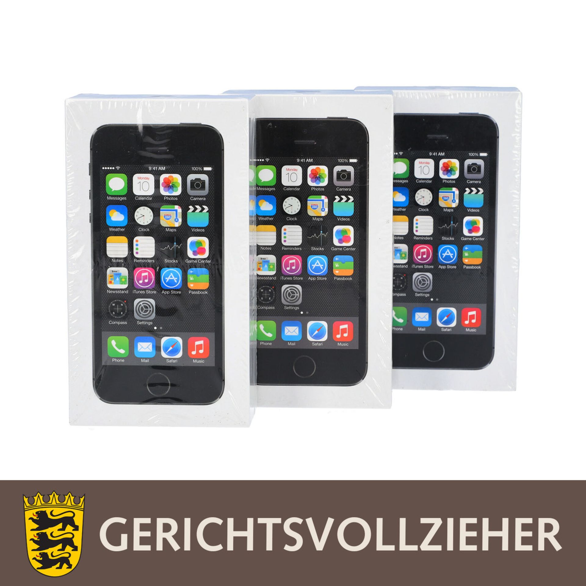 DREI APPLE iPhone 5s SPACE GRAY IN UNGEÖFFNETER OVP<