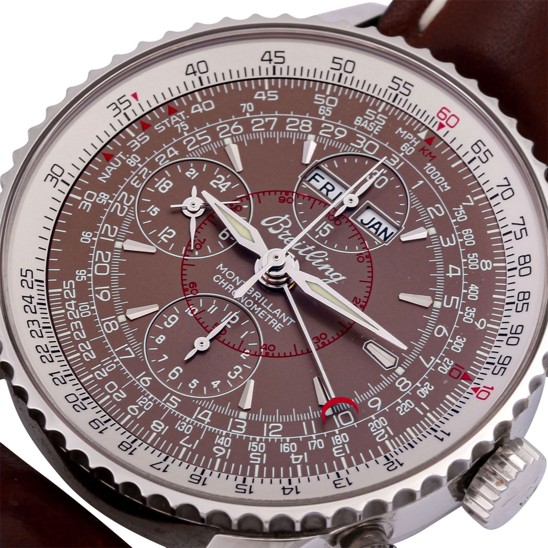 BREITLING Montbrillant Datora Chronograph Herrenuhr, Ref. A21330. - Bild 5 aus 6